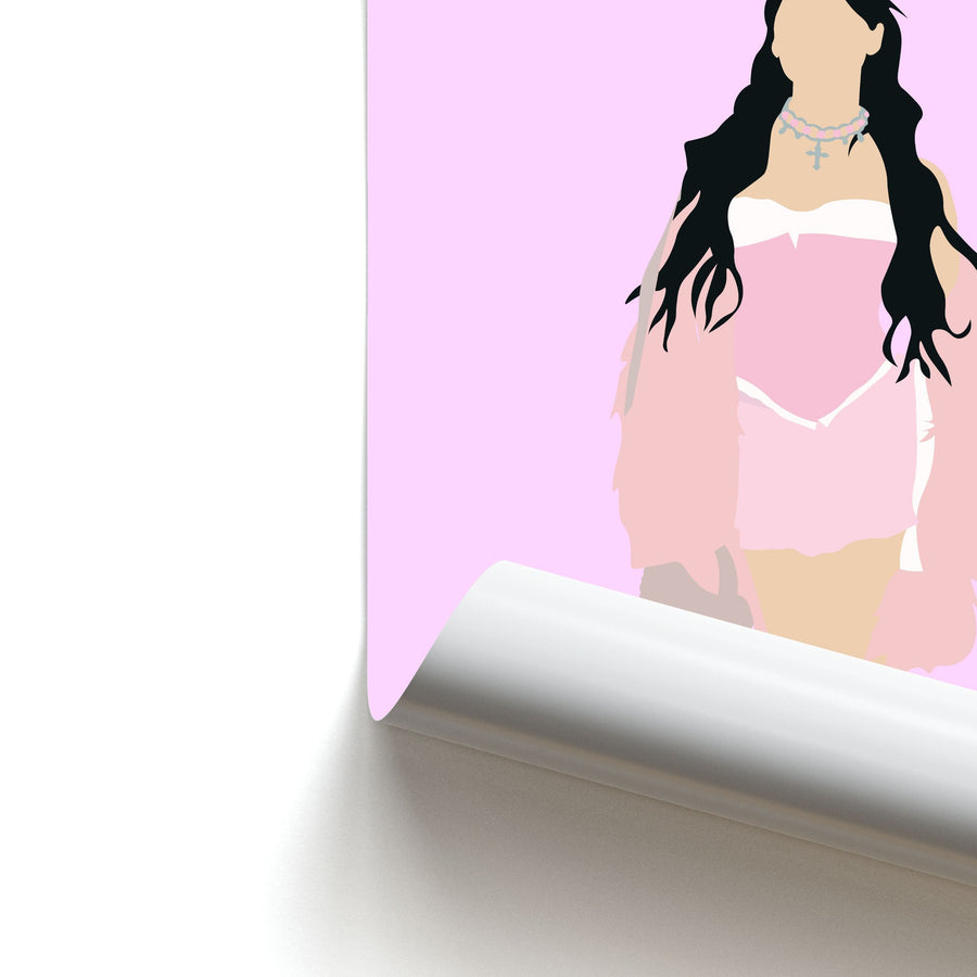 Pink Dress - Nessa Barrett Poster