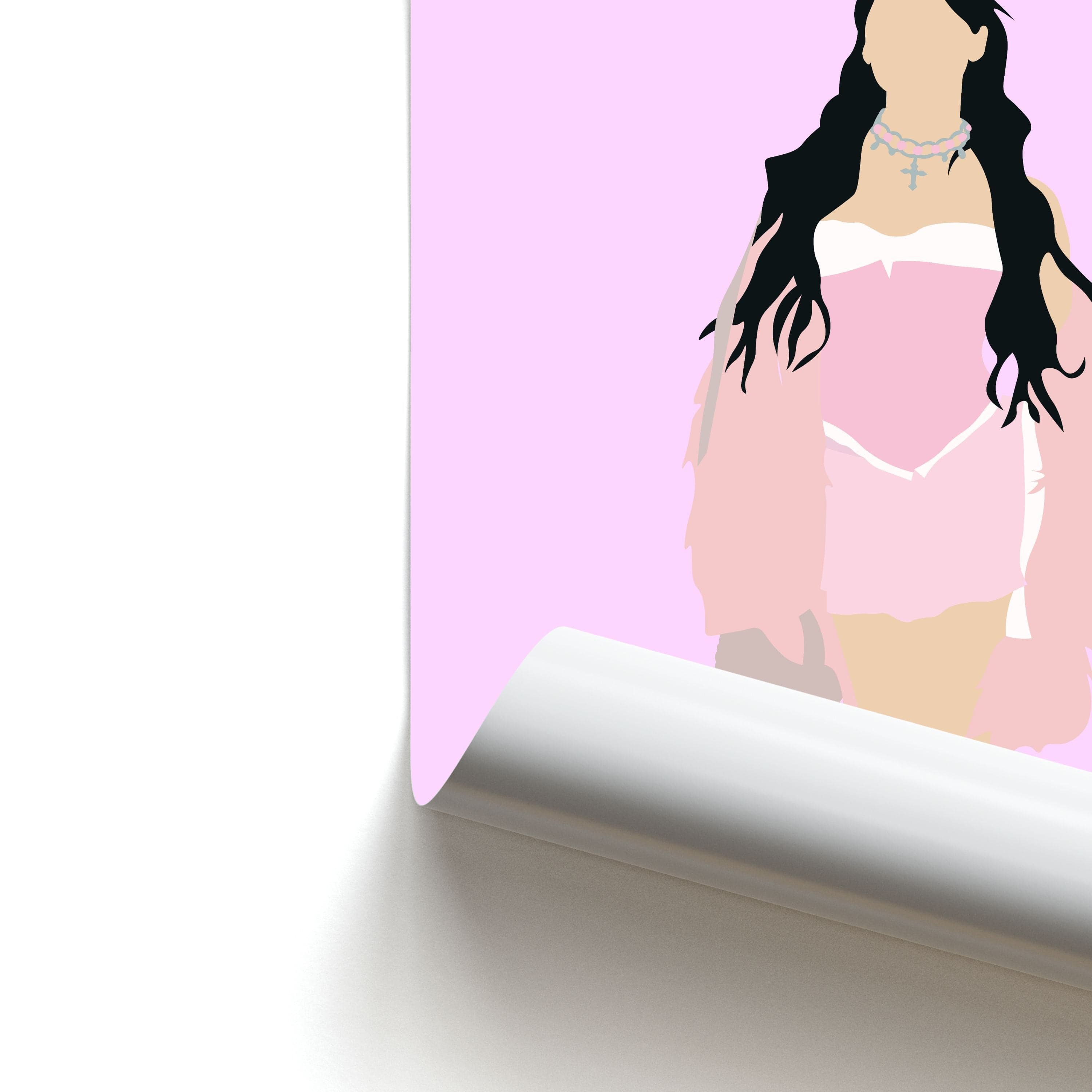 Pink Dress - Nessat Poster