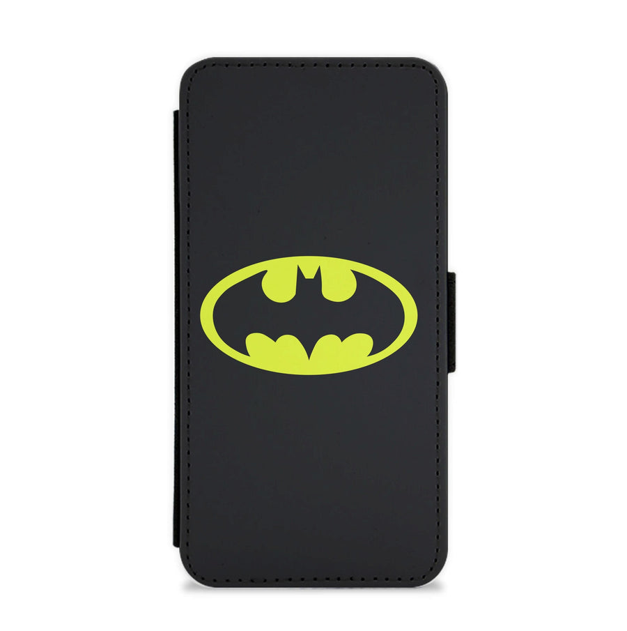 Black Batman Logo Wallet Phone Case