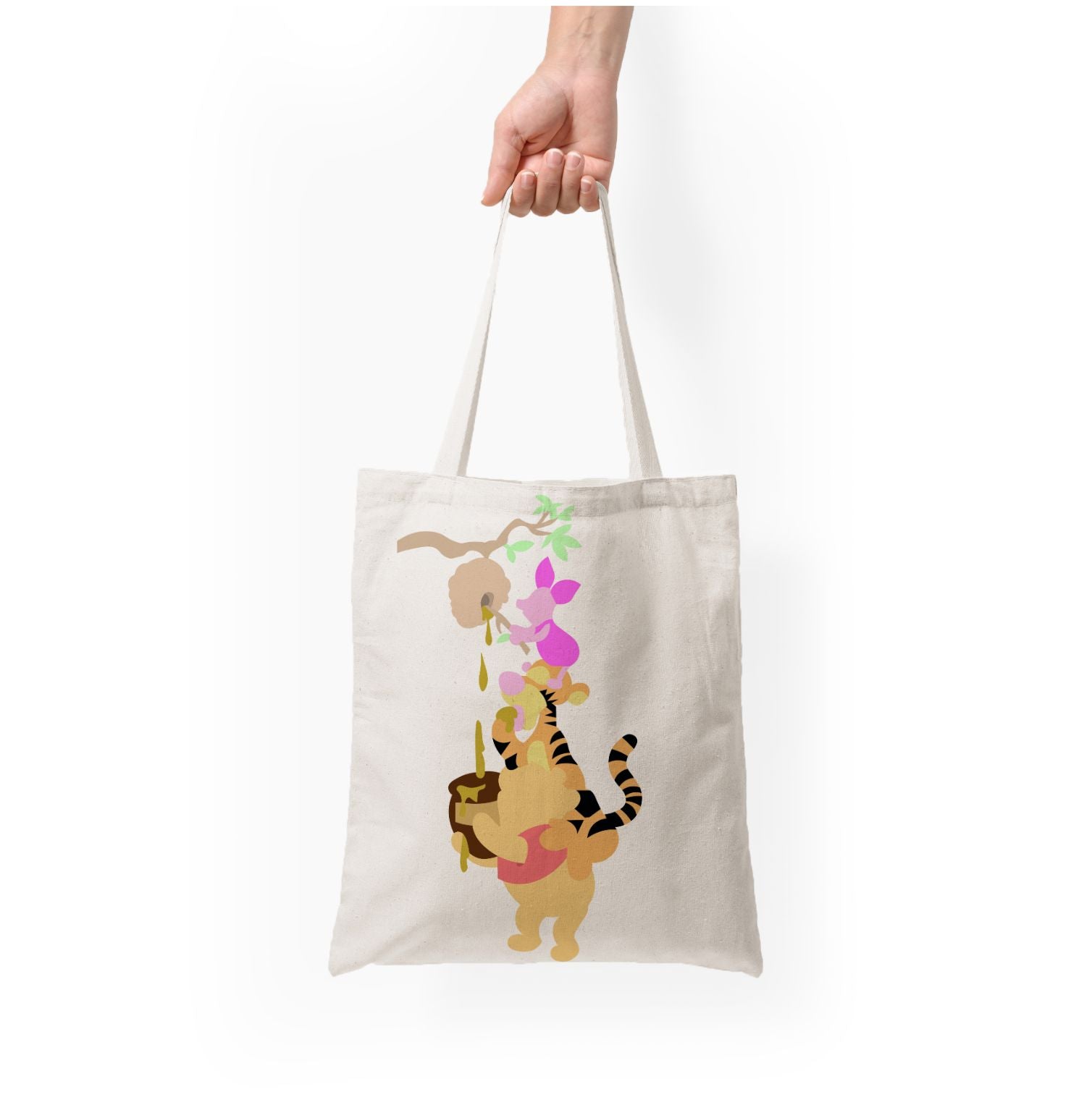 Bouncing Tiger , Piglet , Yellow Bear Tote Bag