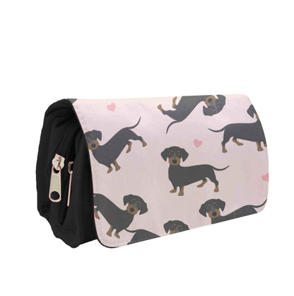 Heart Dachshund - Dog Pattern Pencil Case