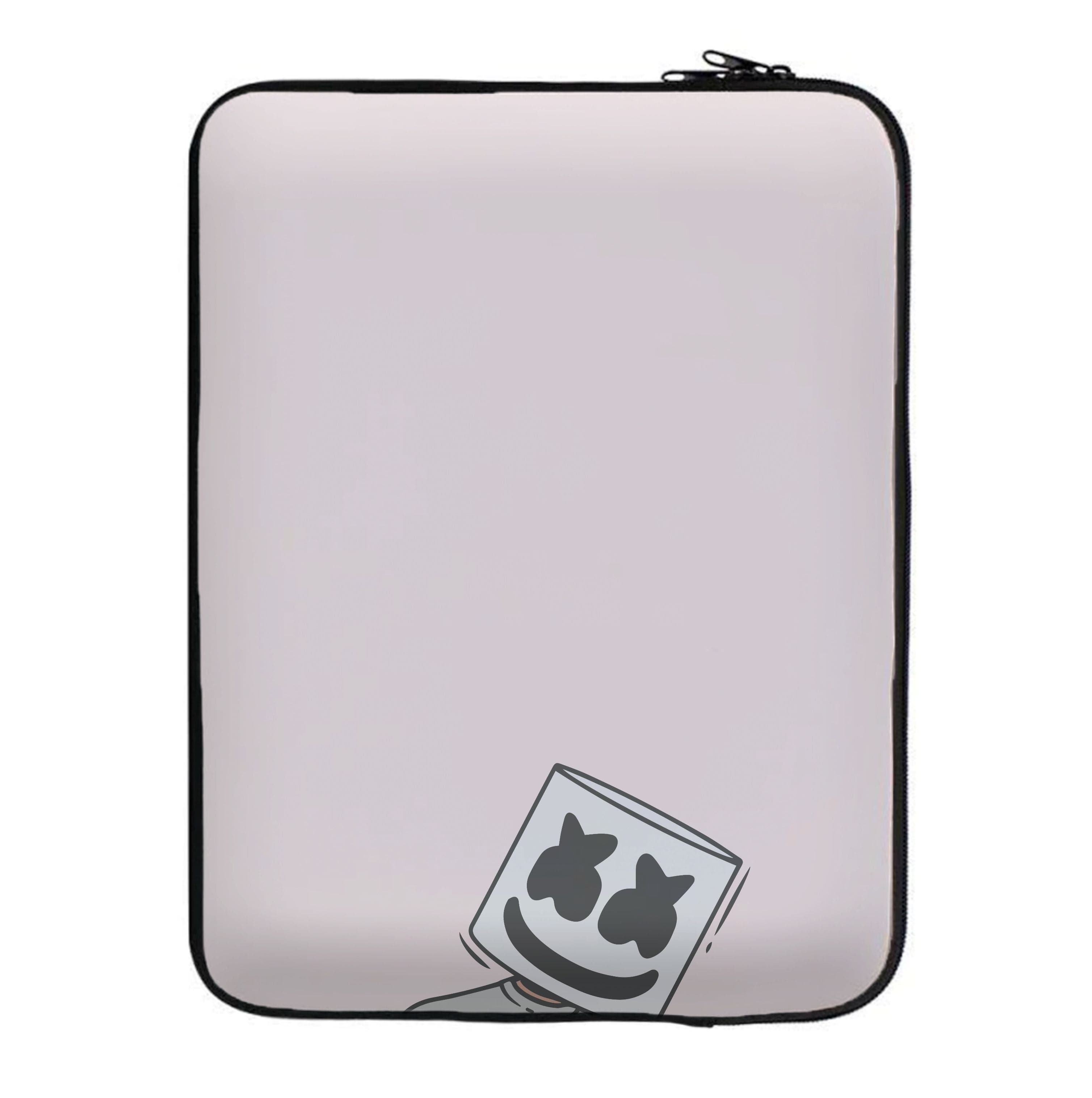 Grey Shirt - White Helmet DJ Laptop Sleeve