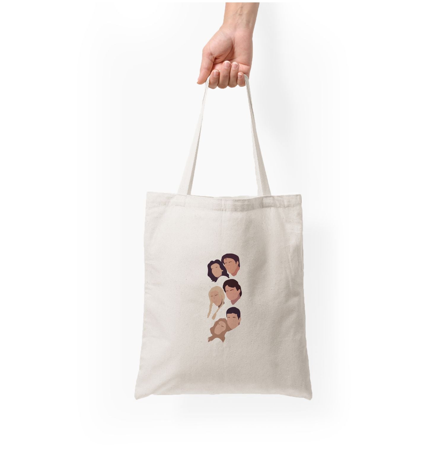 Cast Faces Tote Bag