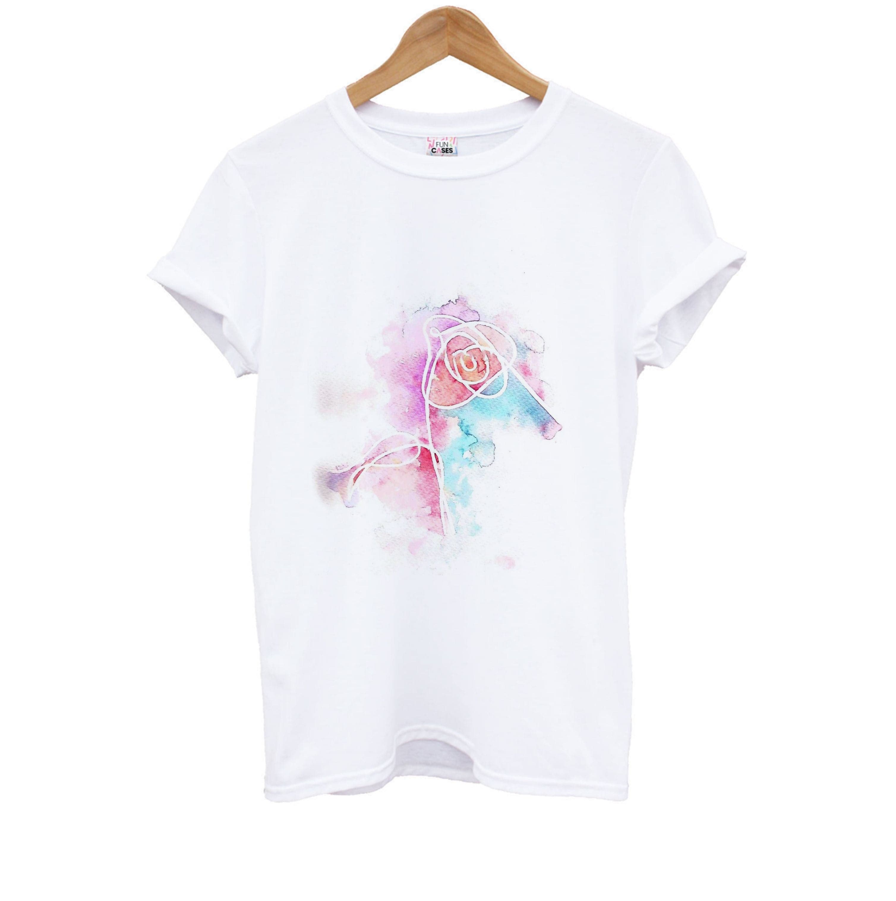 K-Pop Band Love Yourself Watercolour Painting Kids T-Shirt