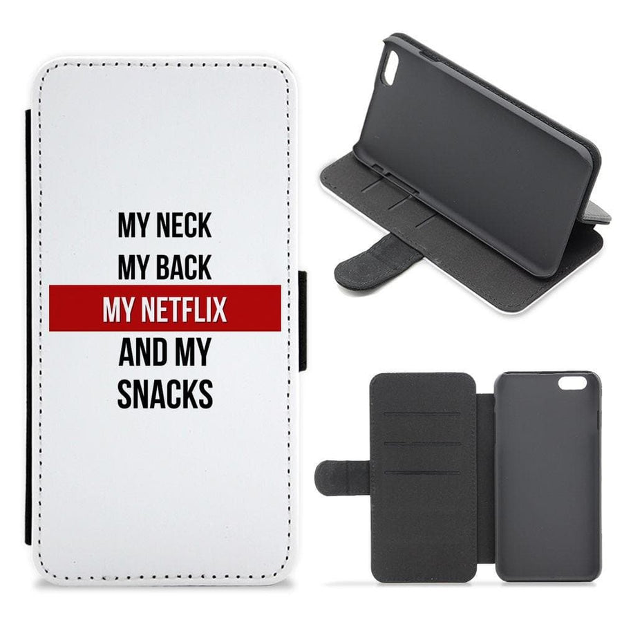 My Netflix & My Snacks Flip / Wallet Phone Case - Fun Cases