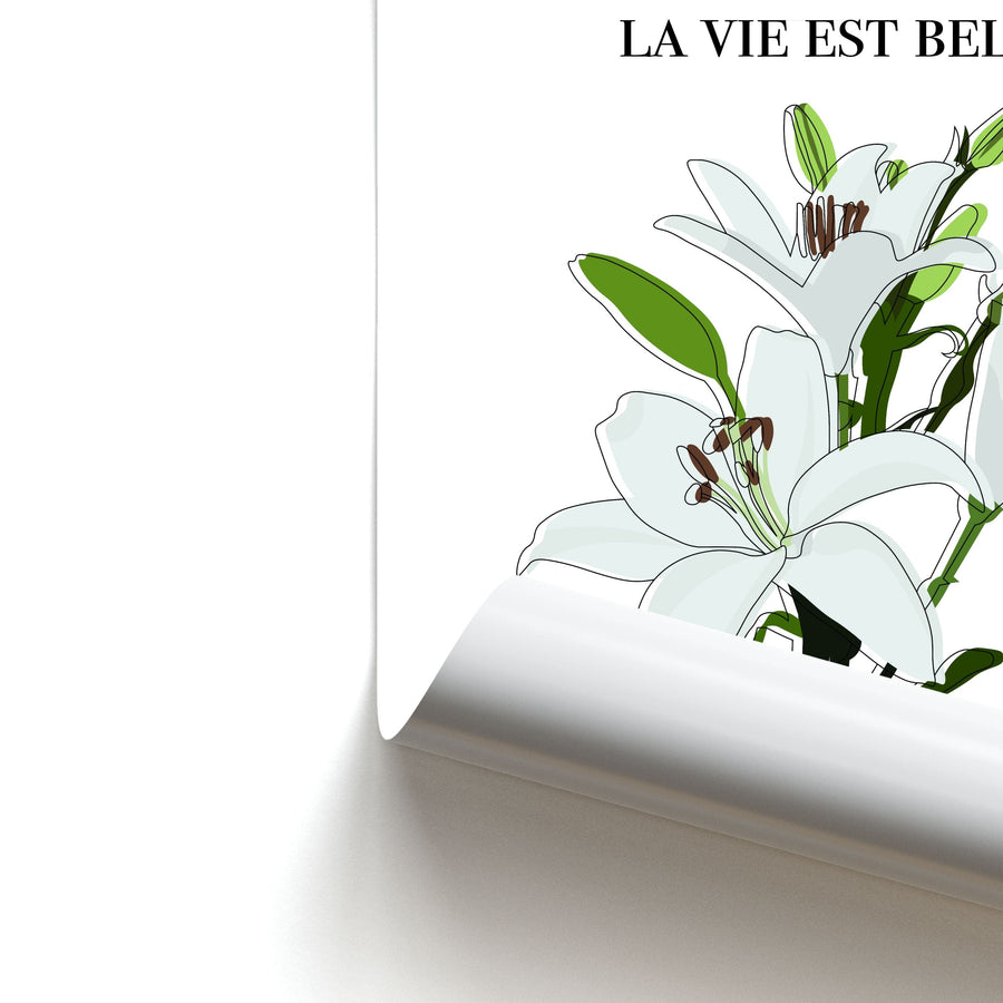 La Vie Est Belle - Clean Girl Aesthetic Poster