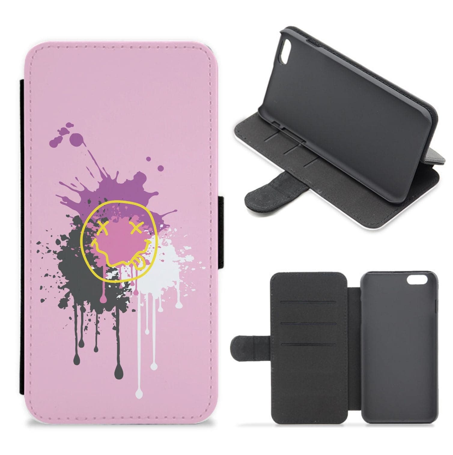 Pink Graffiti - Skate Aesthetic  Flip / Wallet Phone Case