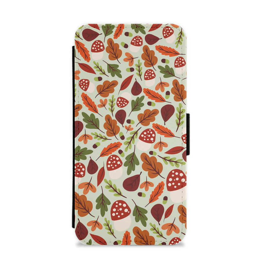 Autumn Pattern Flip / Wallet Phone Case