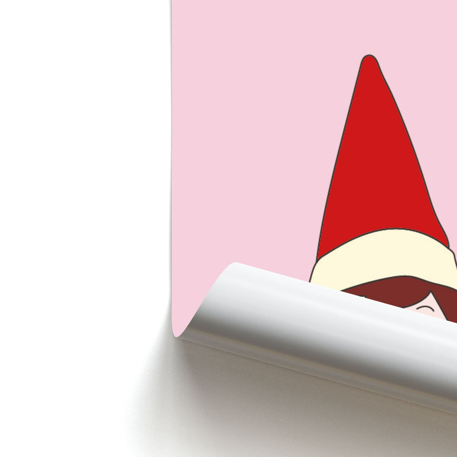 Elf Rosy Cheeks - Christmas Poster