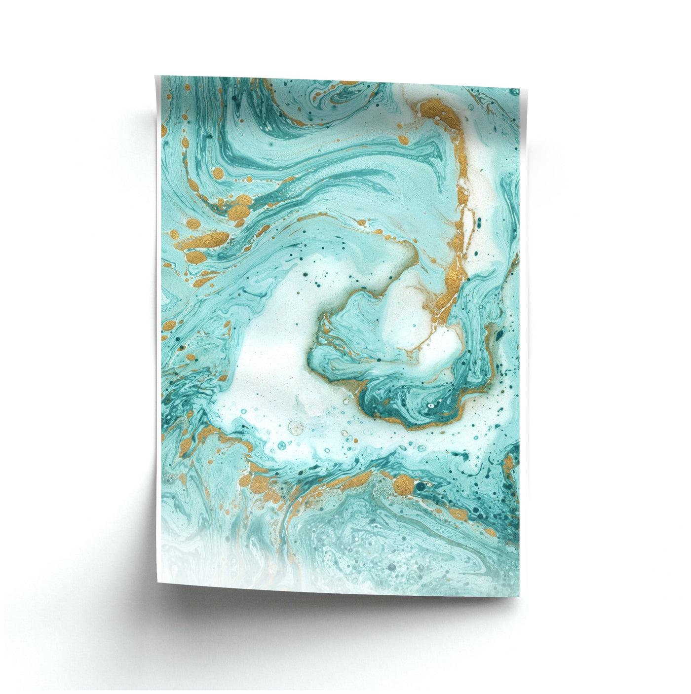 Green Marble Poster