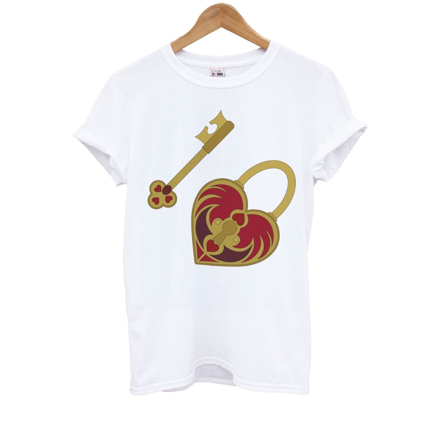 Red Locket And Key - Valentine's Day Kids T-Shirt