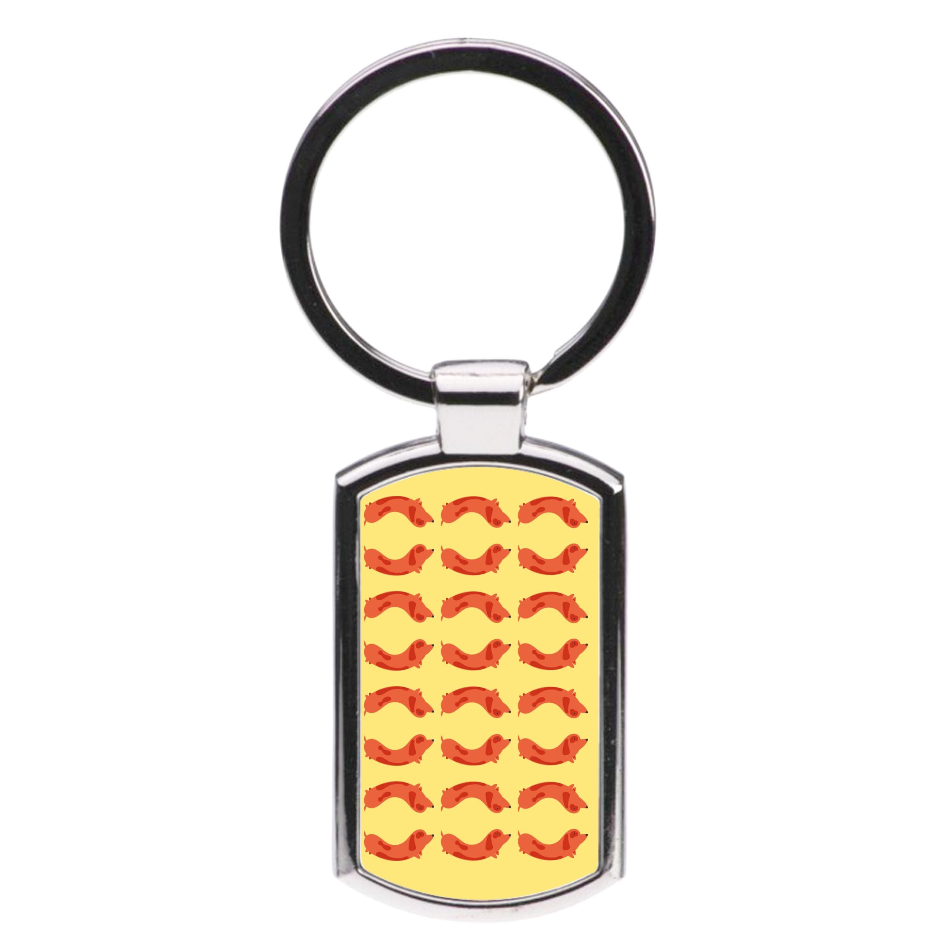 Dachshunds Pattern Luxury Keyring