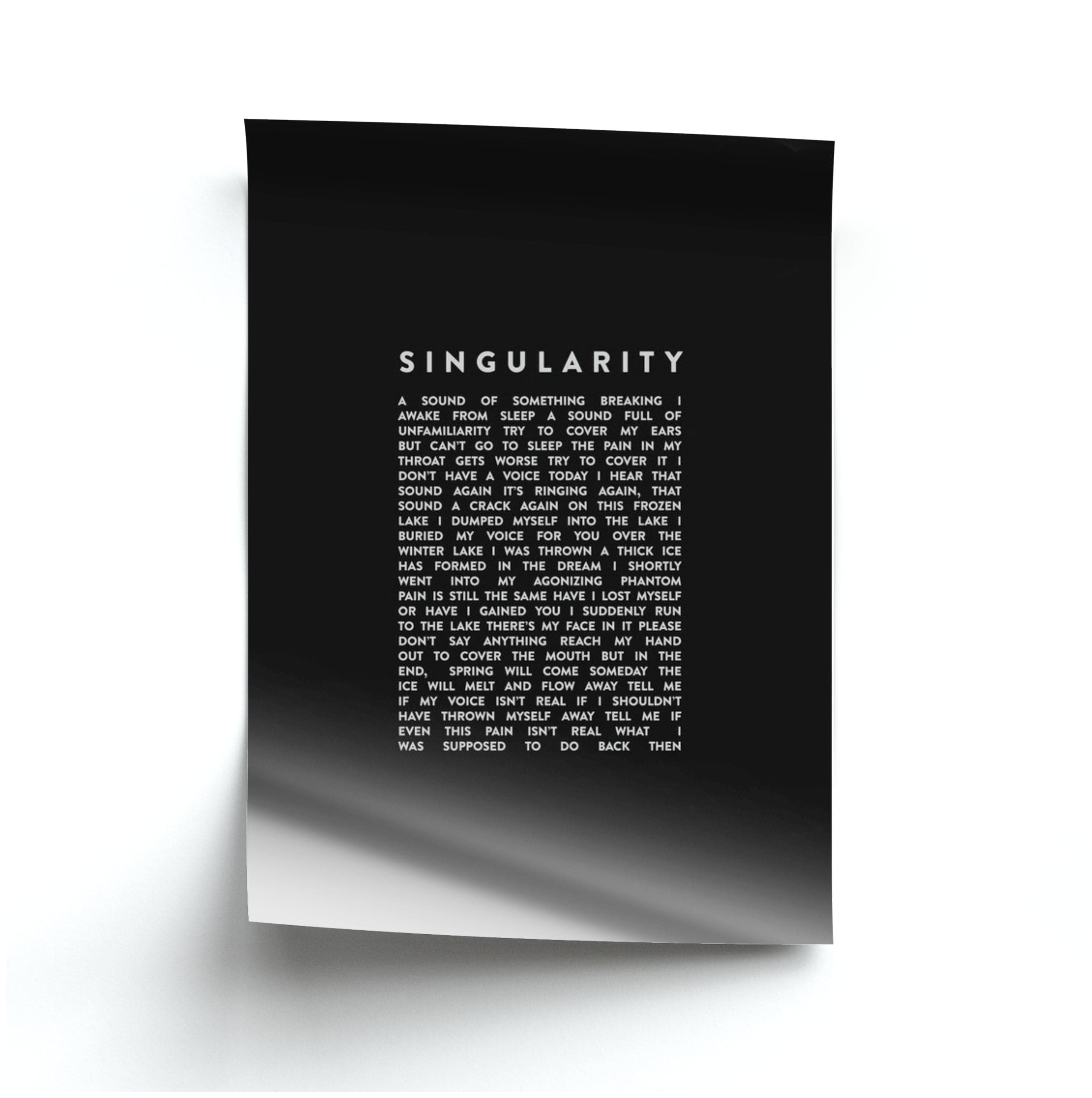 Singularity Lyrics - K Pop Poster