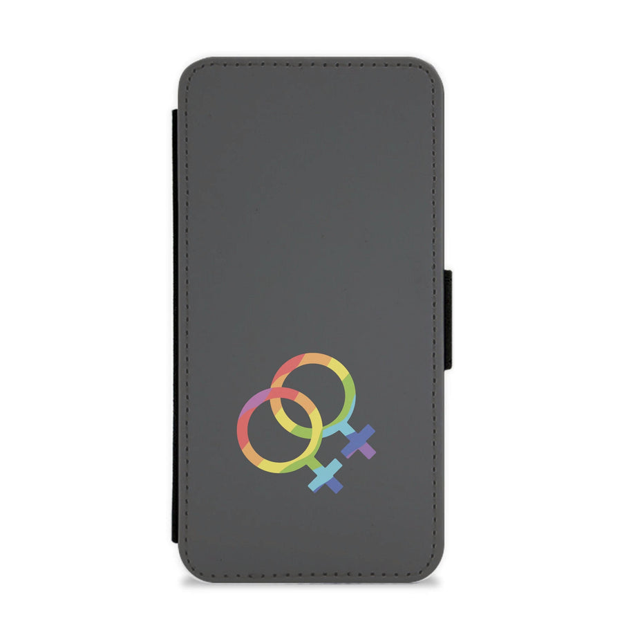 Gender Symbol Female - Pride Flip / Wallet Phone Case