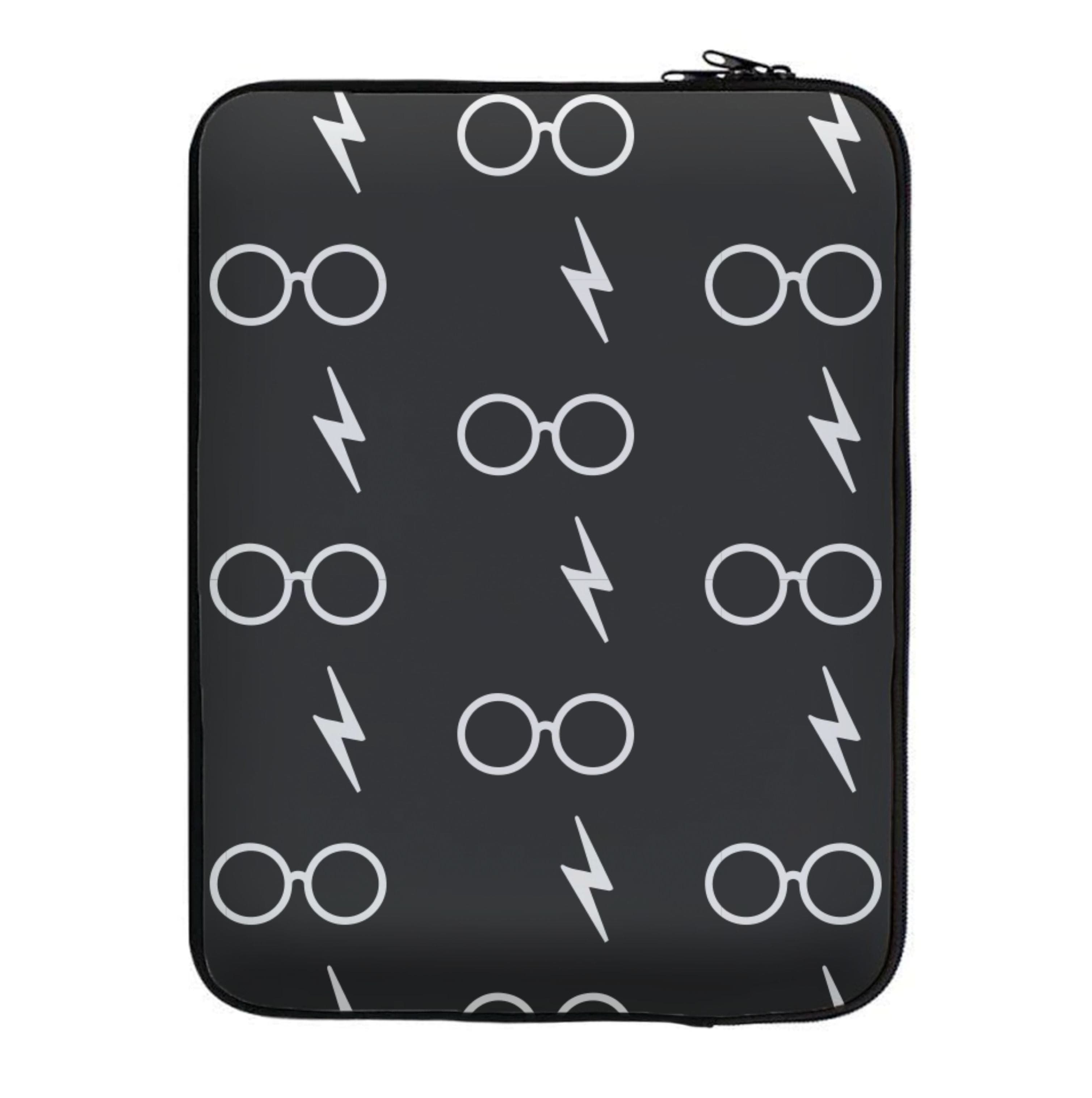 Glasses & Scar Pattern Laptop Sleeve