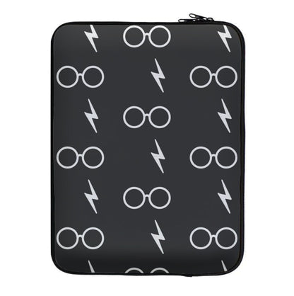 Glasses & Scar Pattern Laptop Sleeve