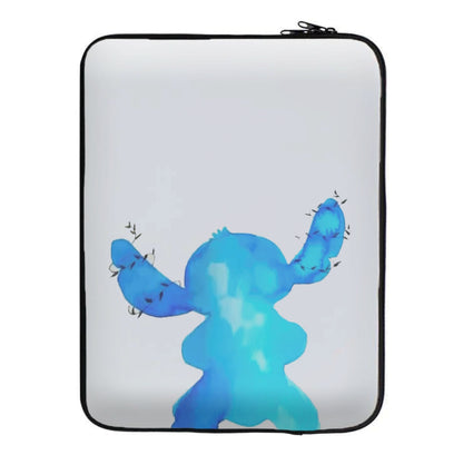 Watercolour Blue Alien Disney Laptop Sleeve