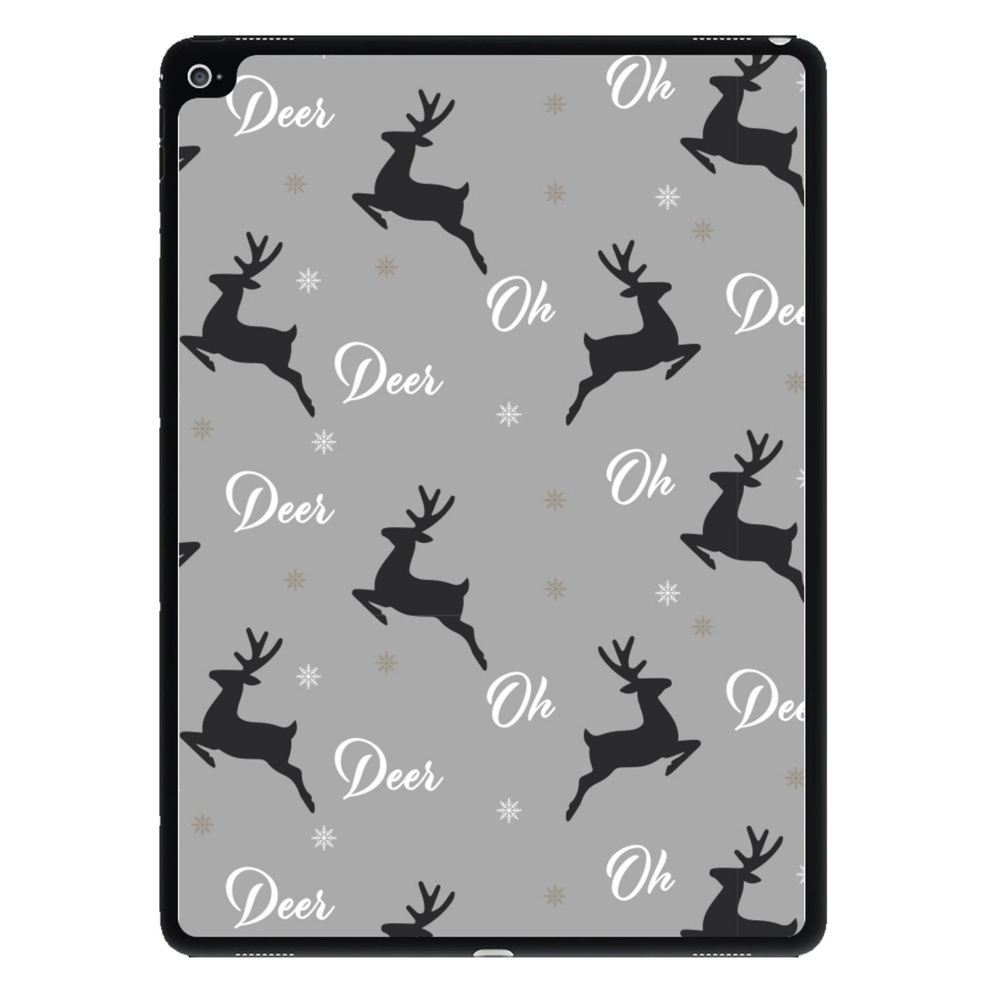 Oh Deer Christmas Pattern iPad Case