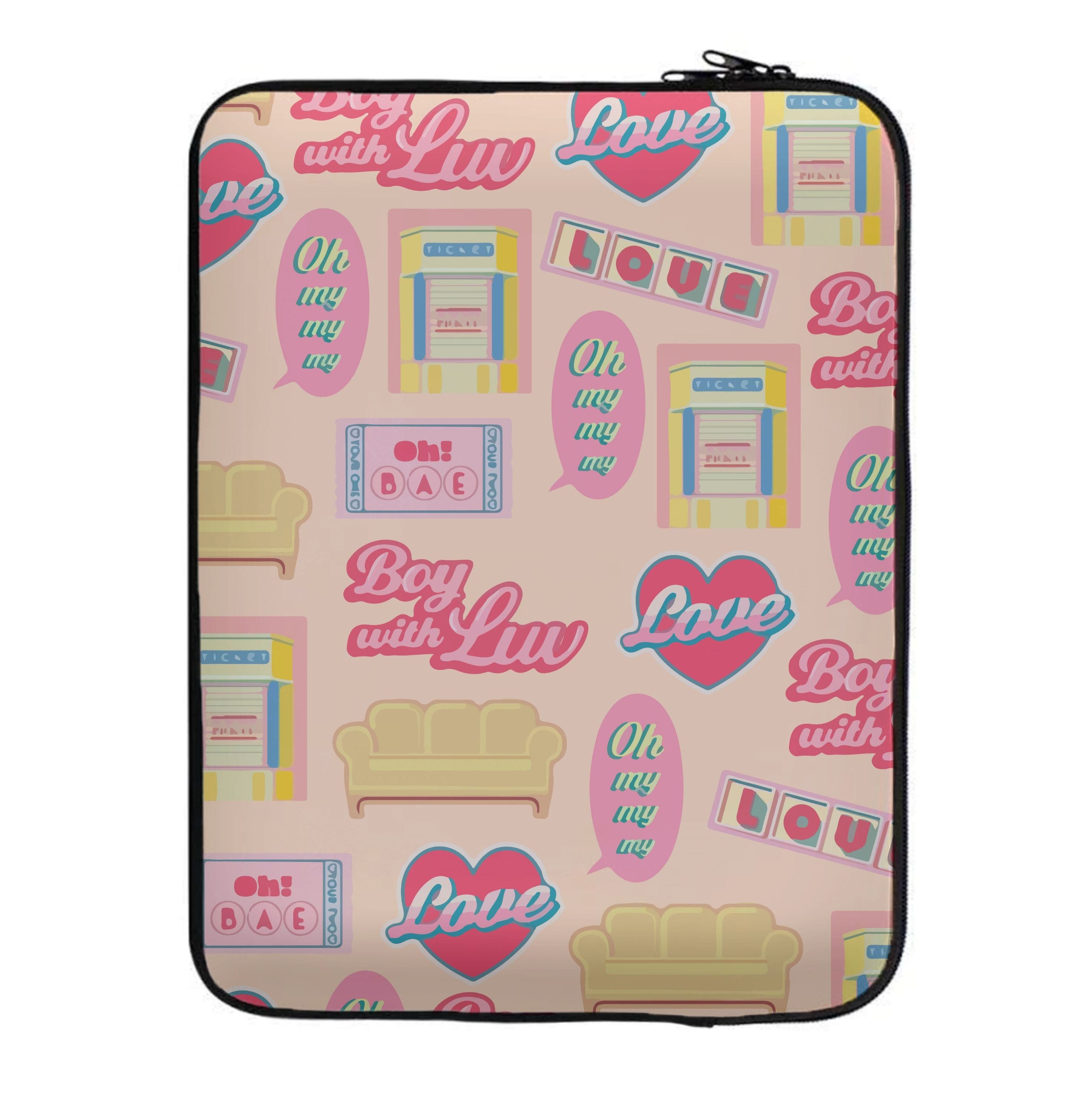 K-Pop Band Icon Pattern Laptop Sleeve