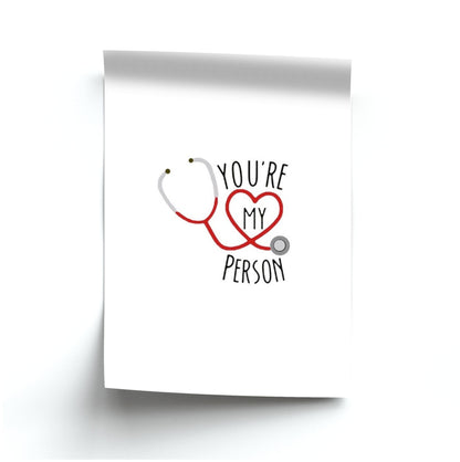 You're My Person - Grey's Poster