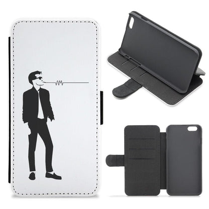 Artctic Monkeys Silhouette Flip Wallet Phone Case - Fun Cases