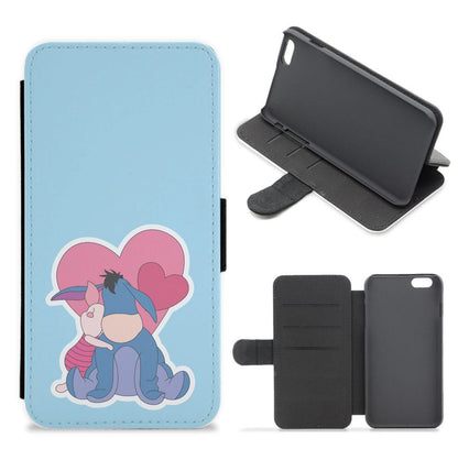 Donkey and Pig Valentine's Flip / Wallet Phone Case