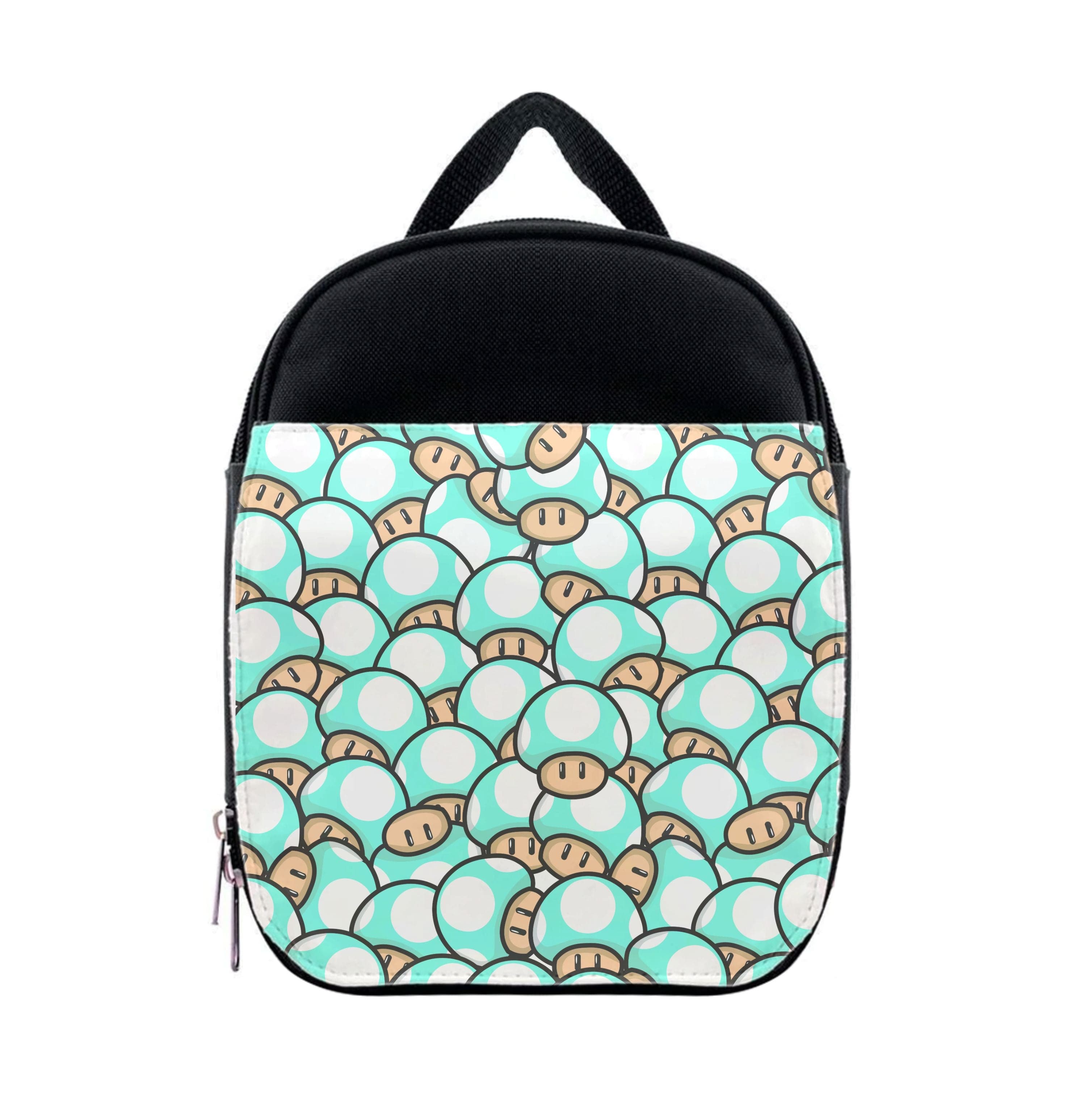 Mushroom Pattern - Light Blue Lunchbox