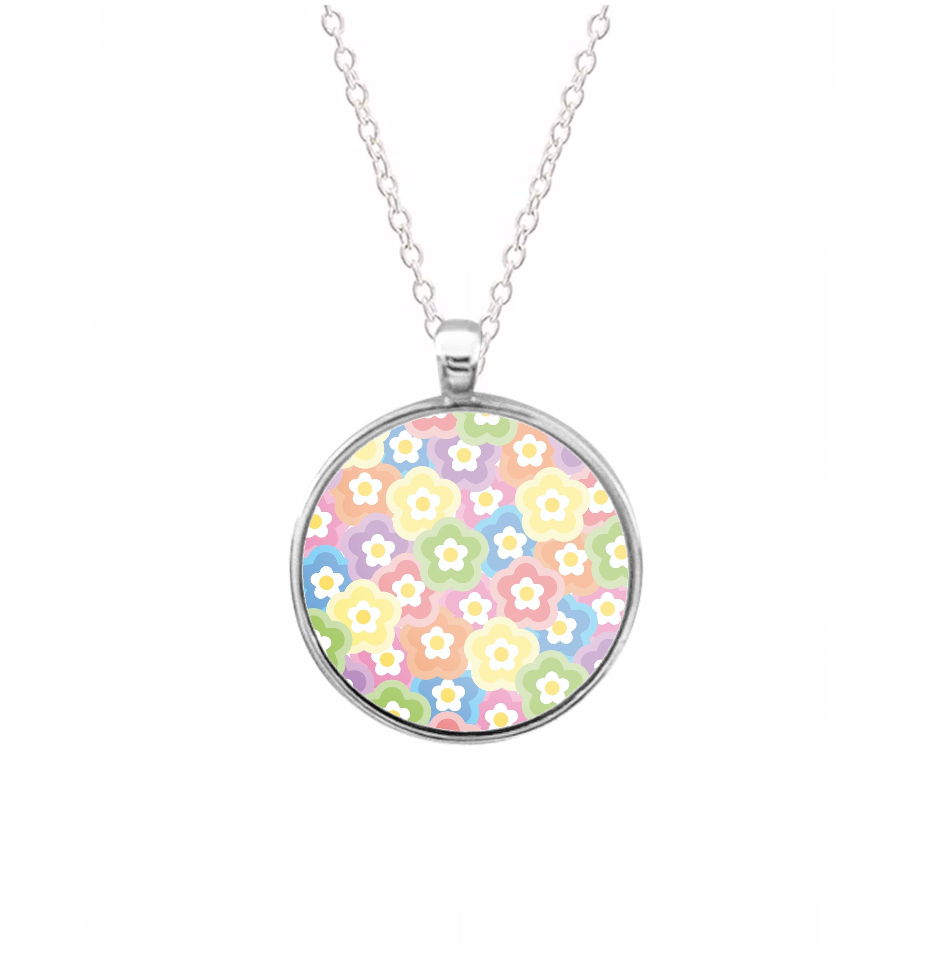 Psychedelic Flowers - Floral Patterns Necklace