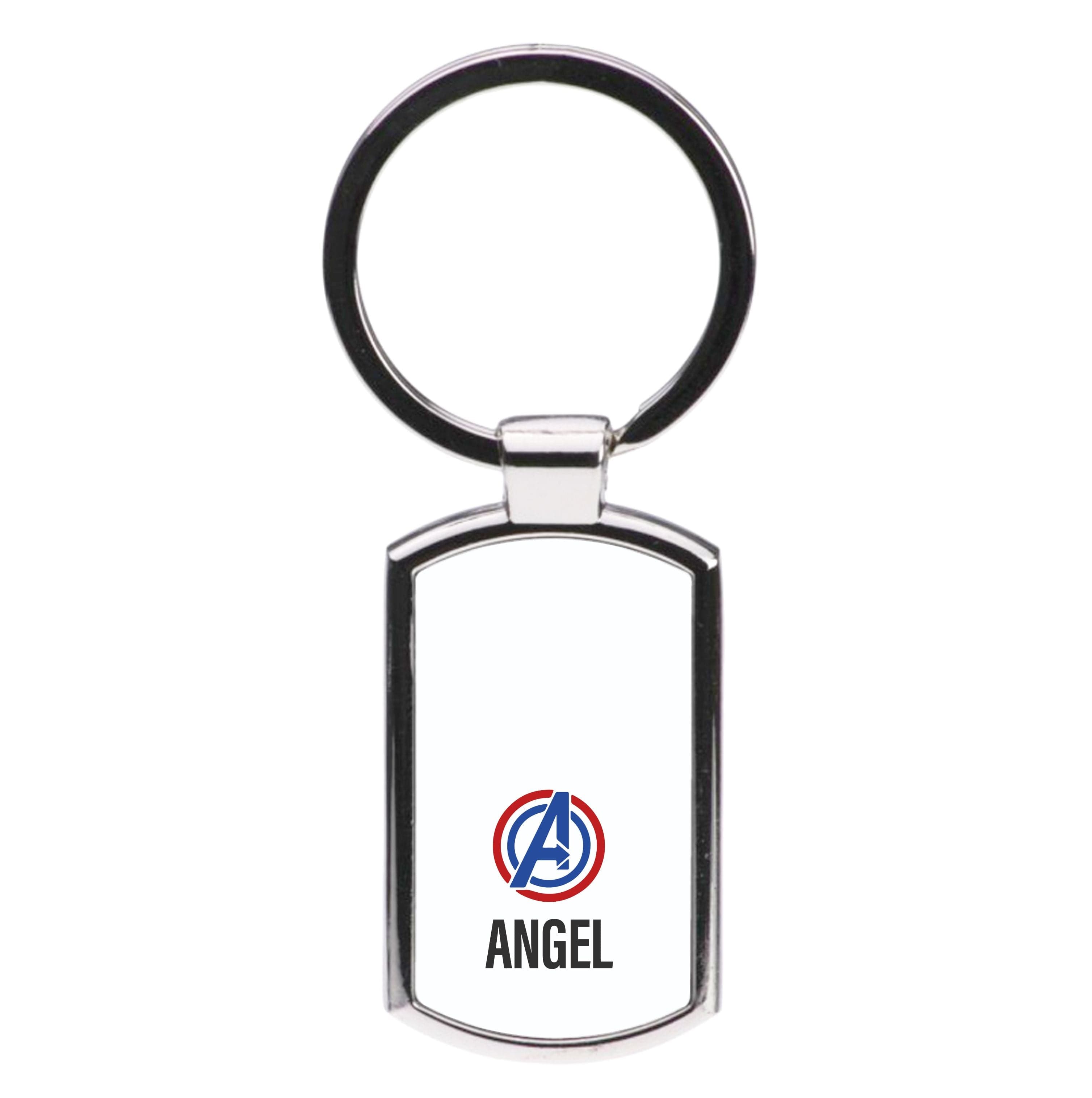 Superheroes Symbol - Personalised Superhero Comic Luxury Keyring