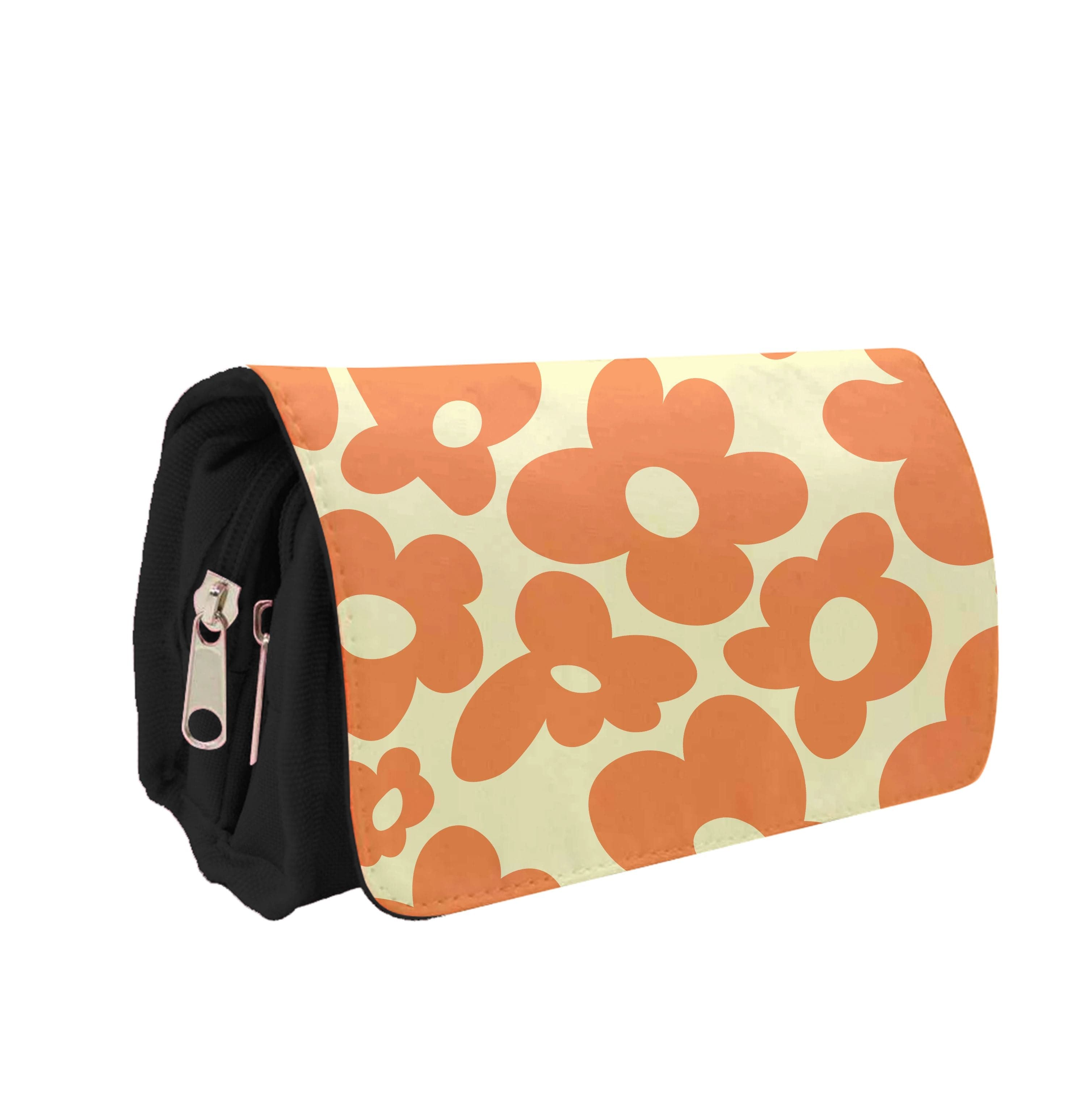 Orange Flowers - Trippy Patterns Pencil Case