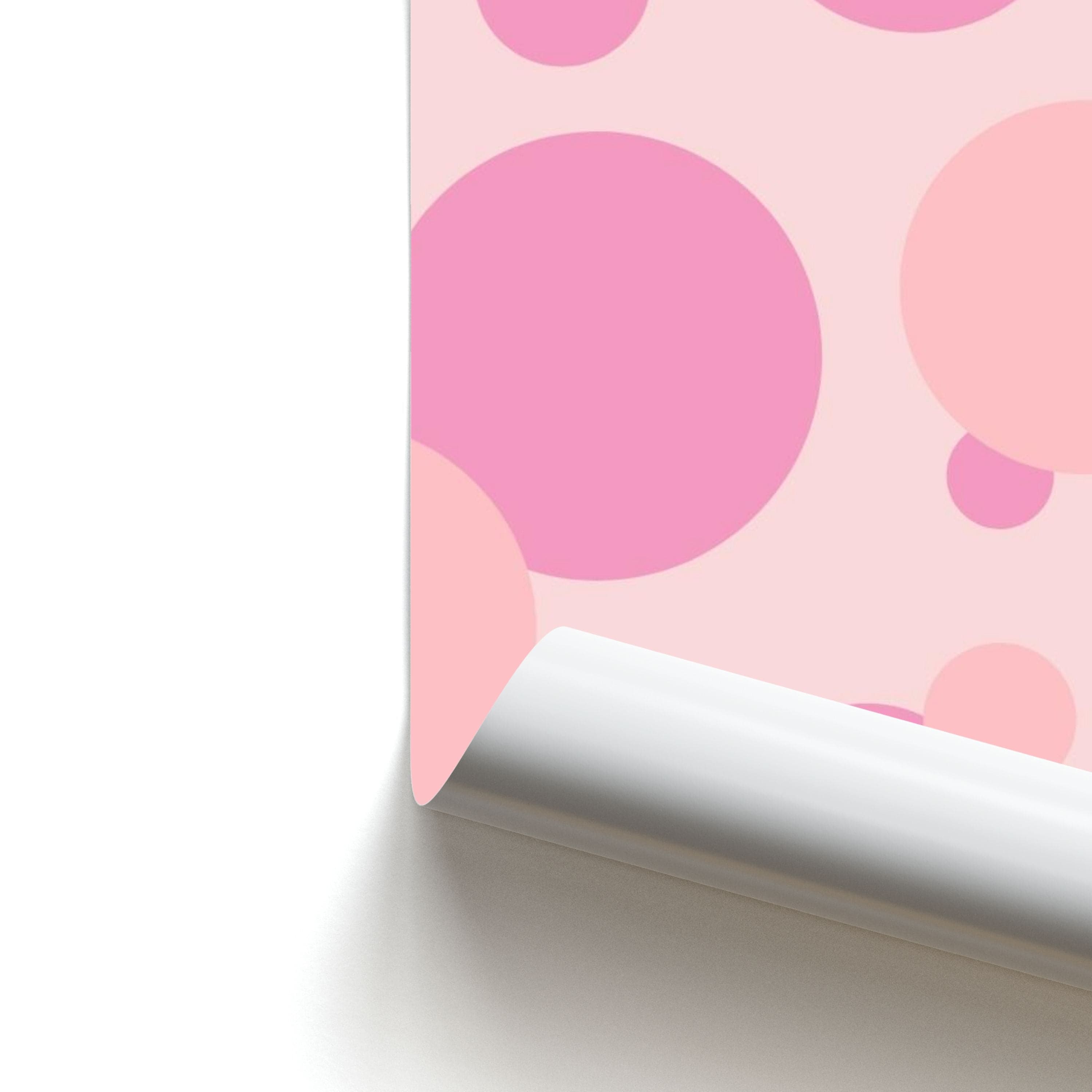 Pink Bubble Pattern  Poster