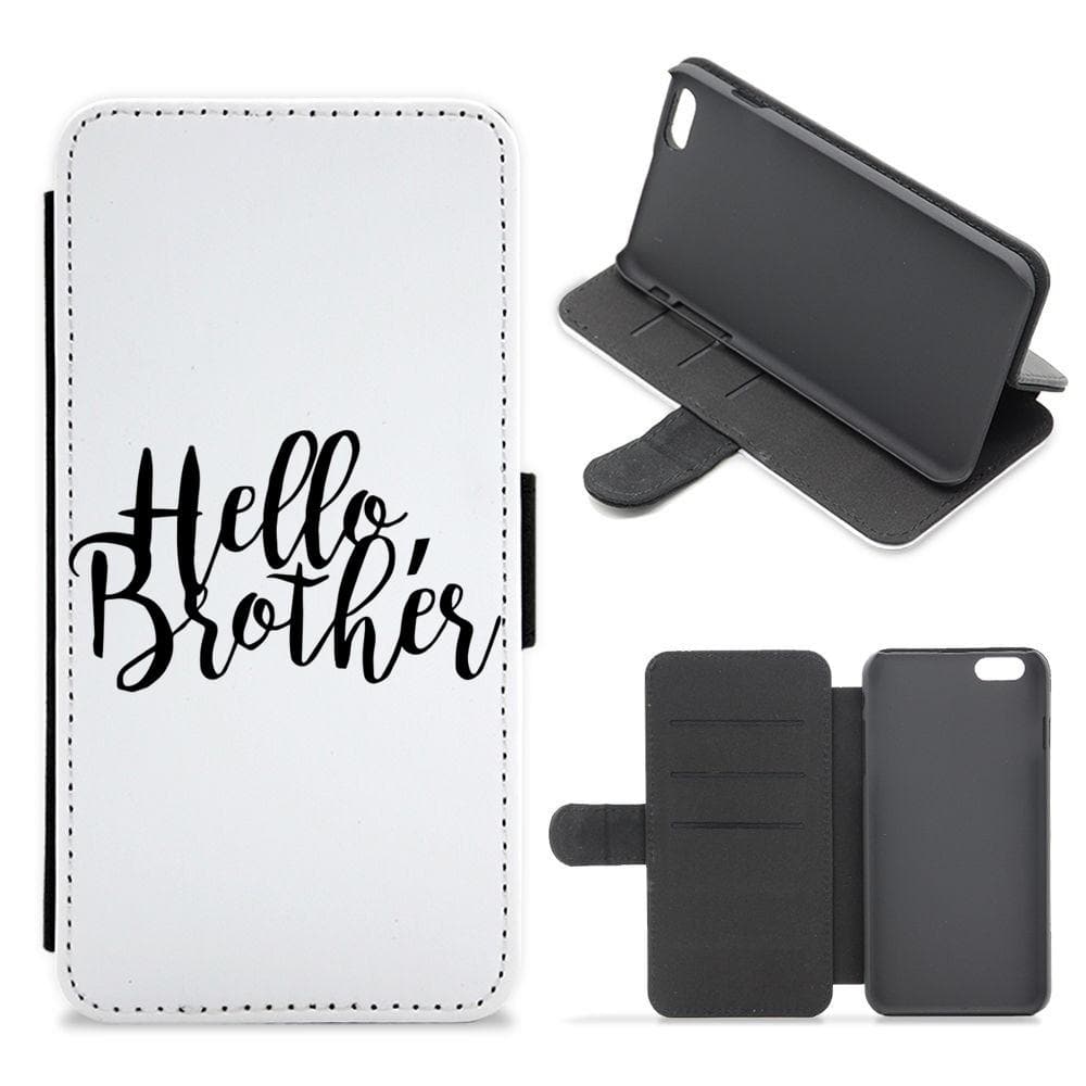 Hello Brother - Vampire Diaries Flip / Wallet Phone Case - Fun Cases