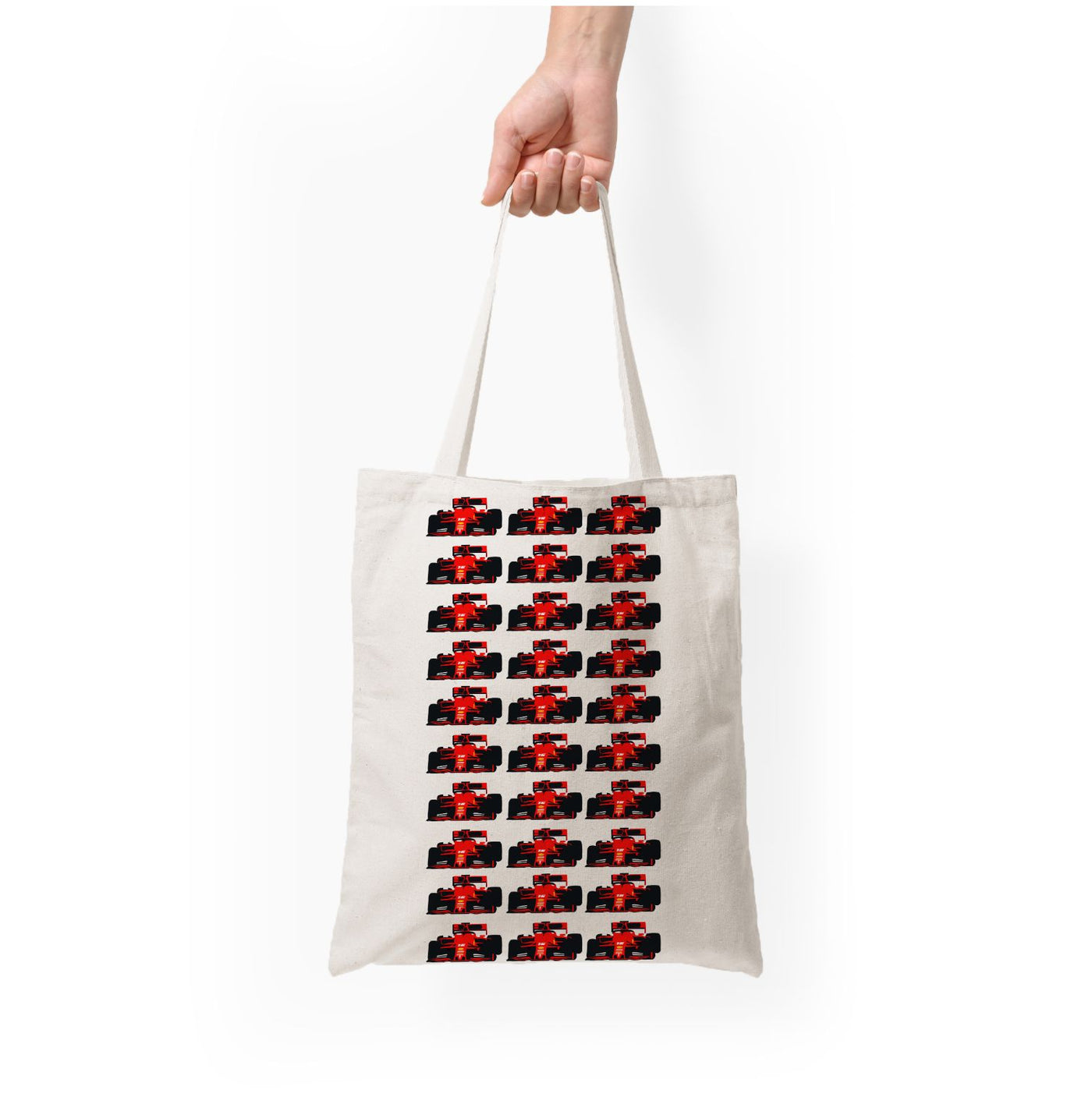F1 Car Collage Tote Bag