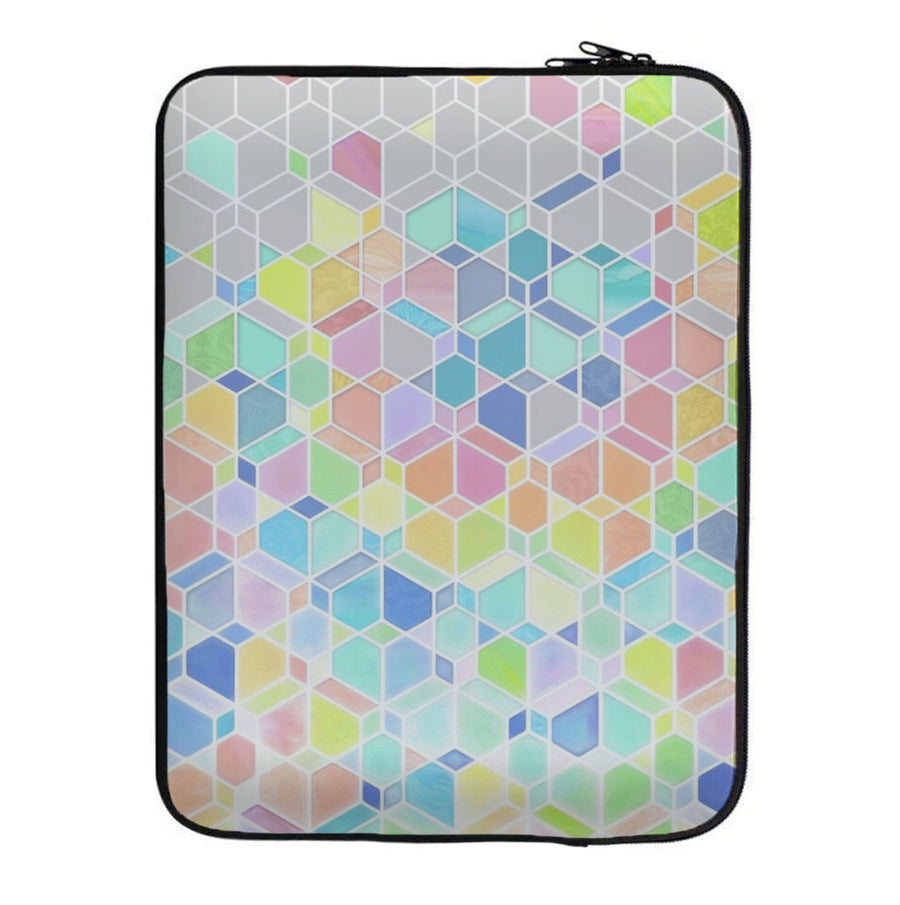 Bright Hexagon Pattern Laptop Sleeve