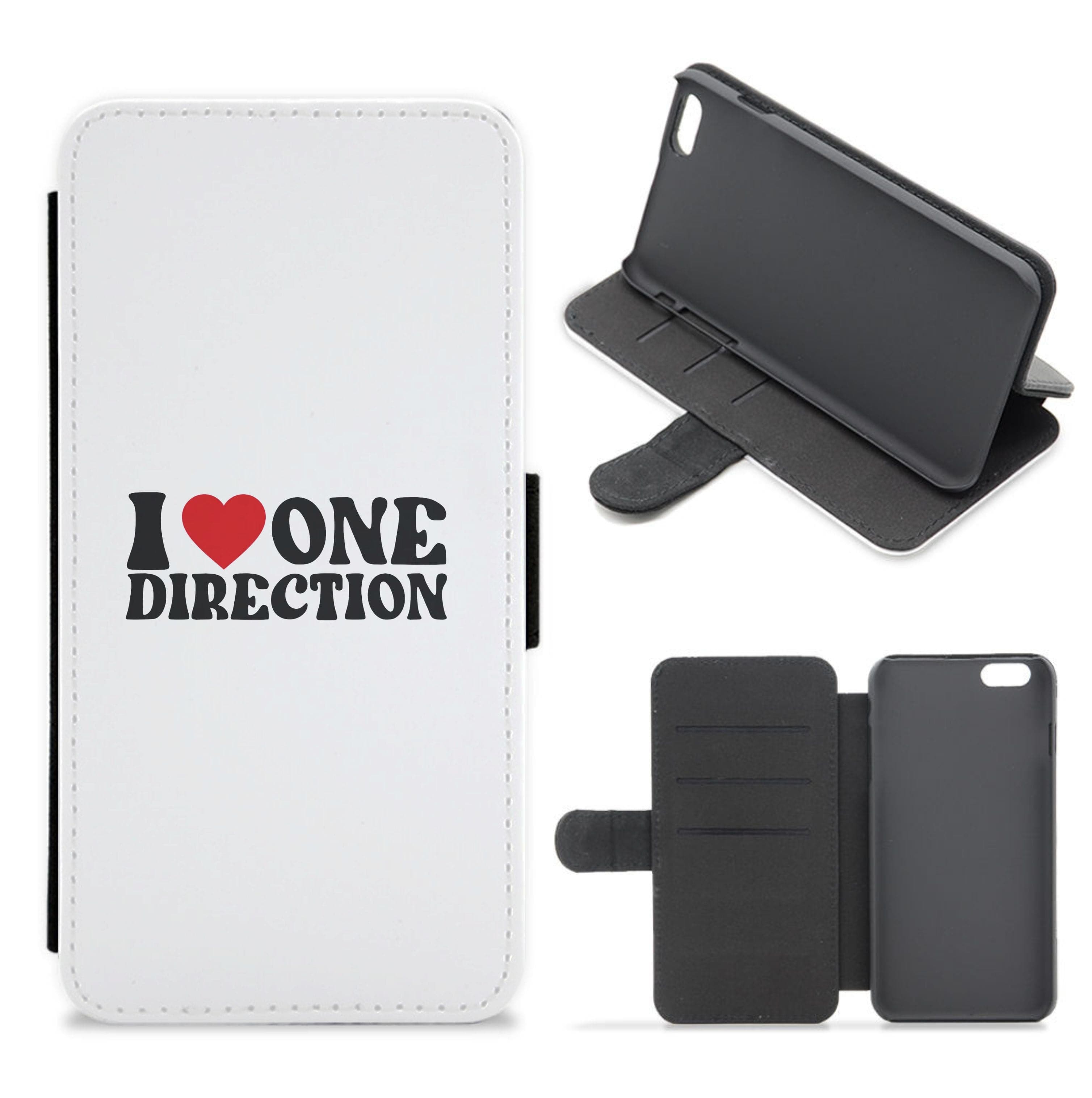 I Love Direction Flip / Wallet Phone Case