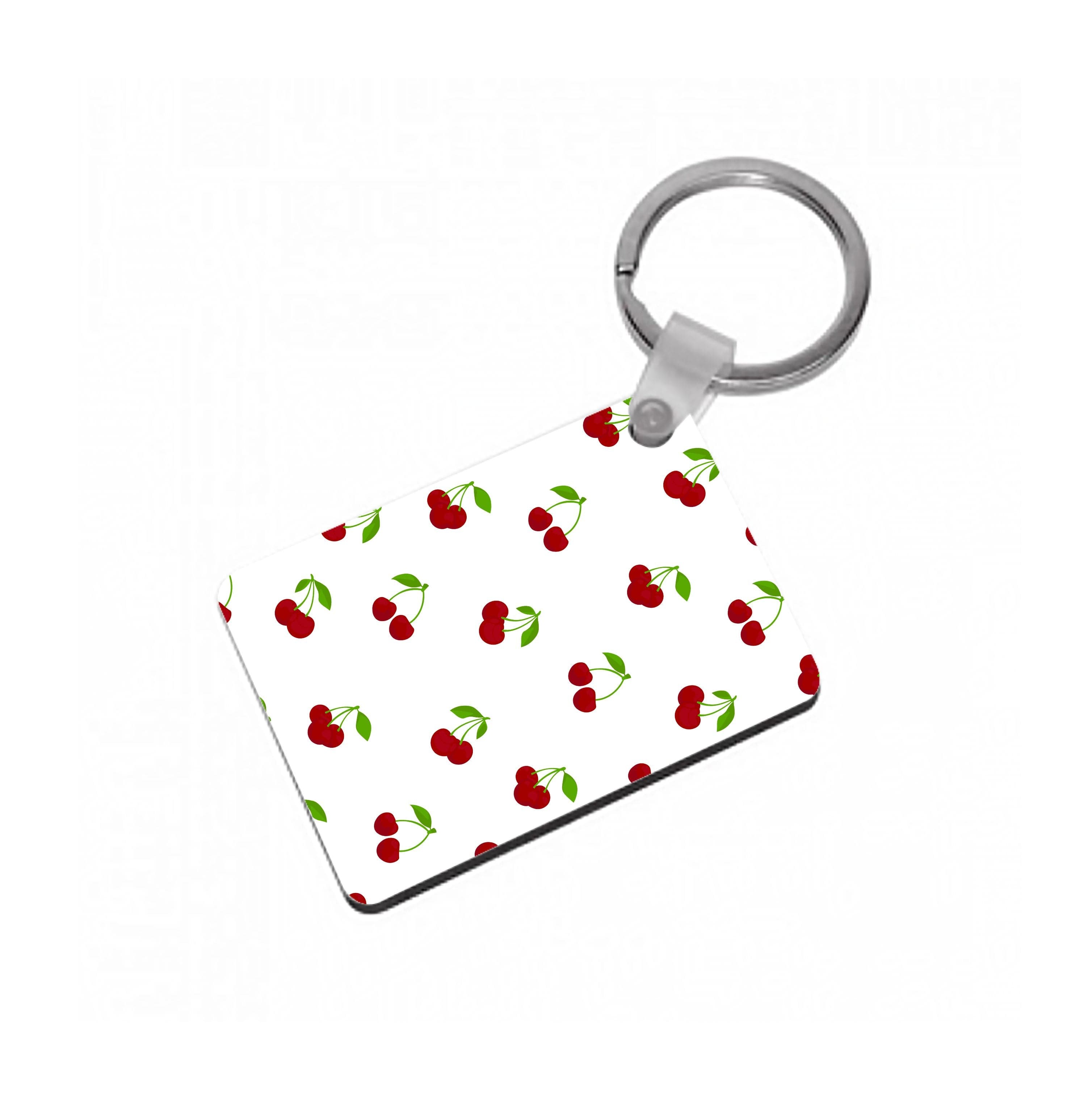 Cherries - Fruit Patterns Keyring