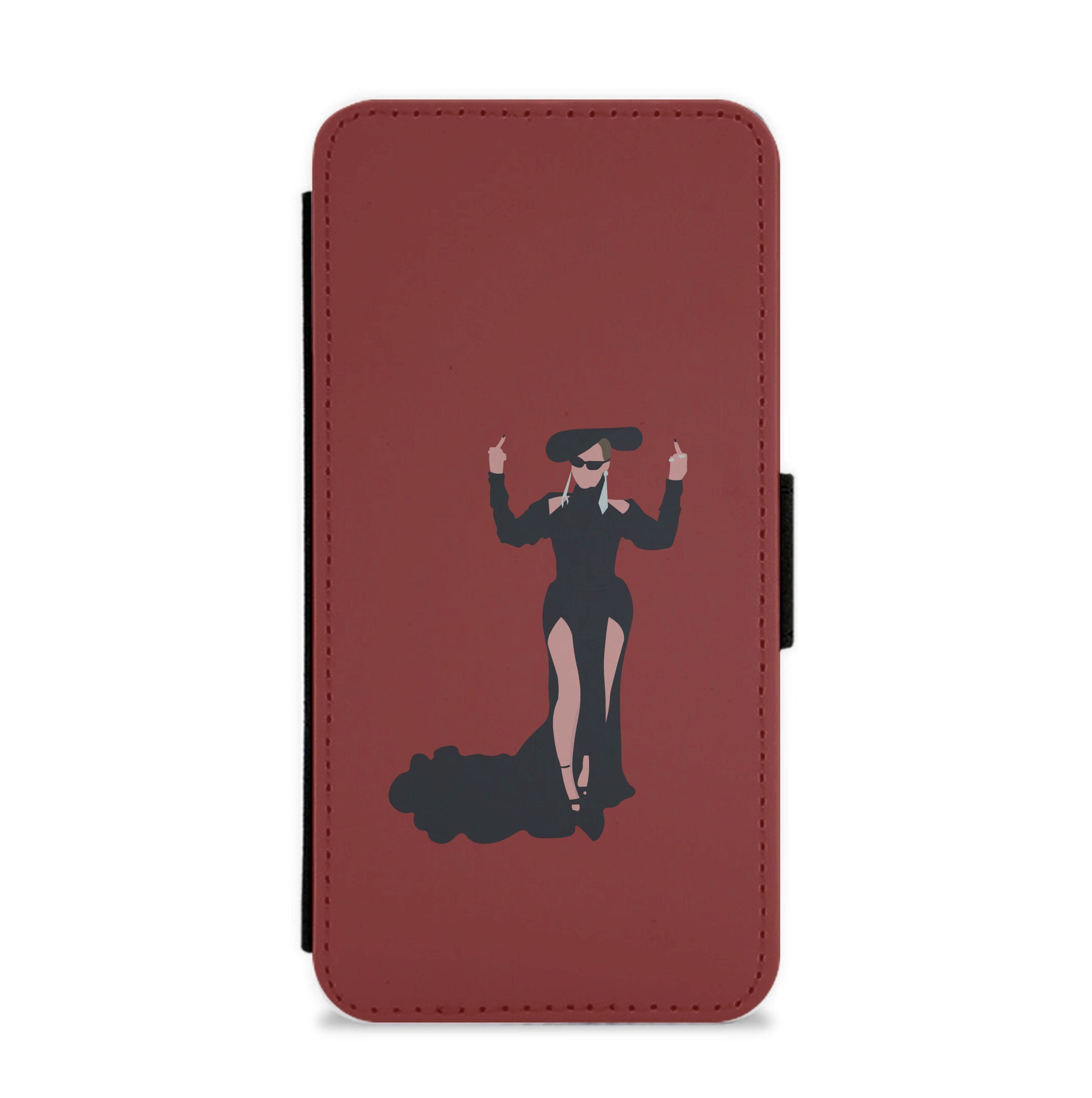 Middle Fingers - Queen B Flip / Wallet Phone Case