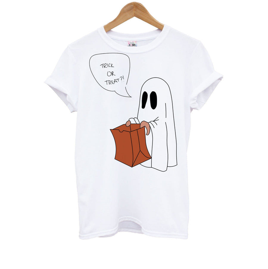 Trick Or Treat Ghost - Halloween Kids T-Shirt