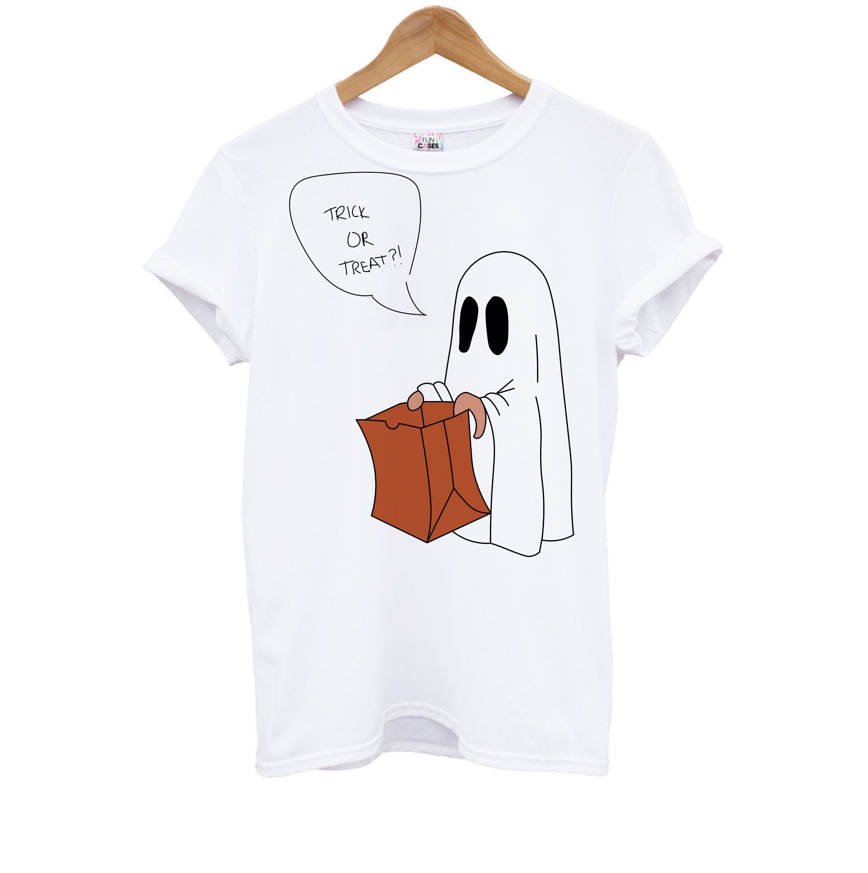 Trick Or Treat Ghost - Halloween Kids T-Shirt