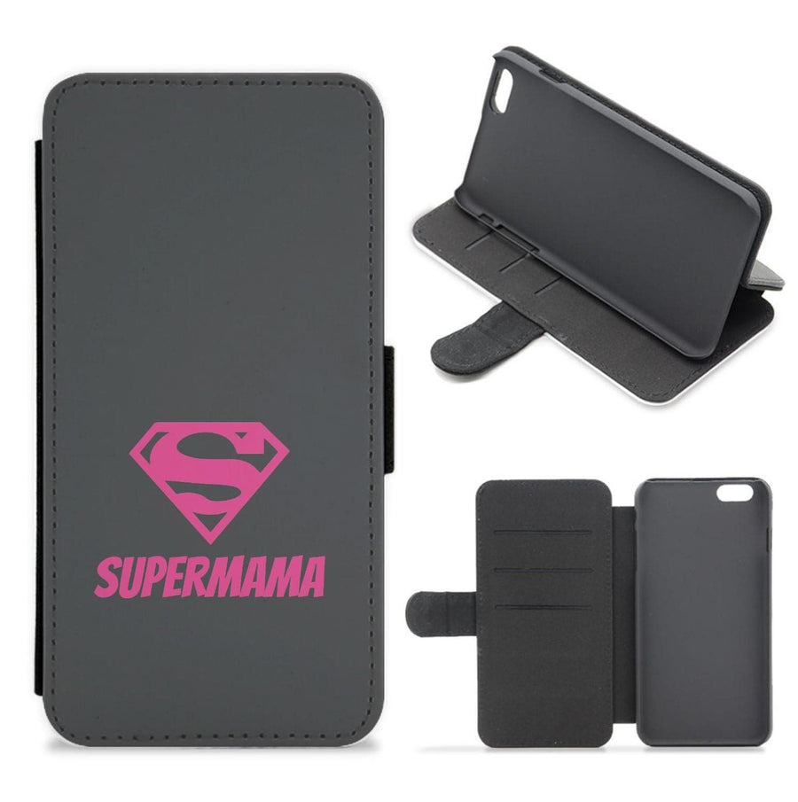 Super Mama - Mothers Day Flip / Wallet Phone Case