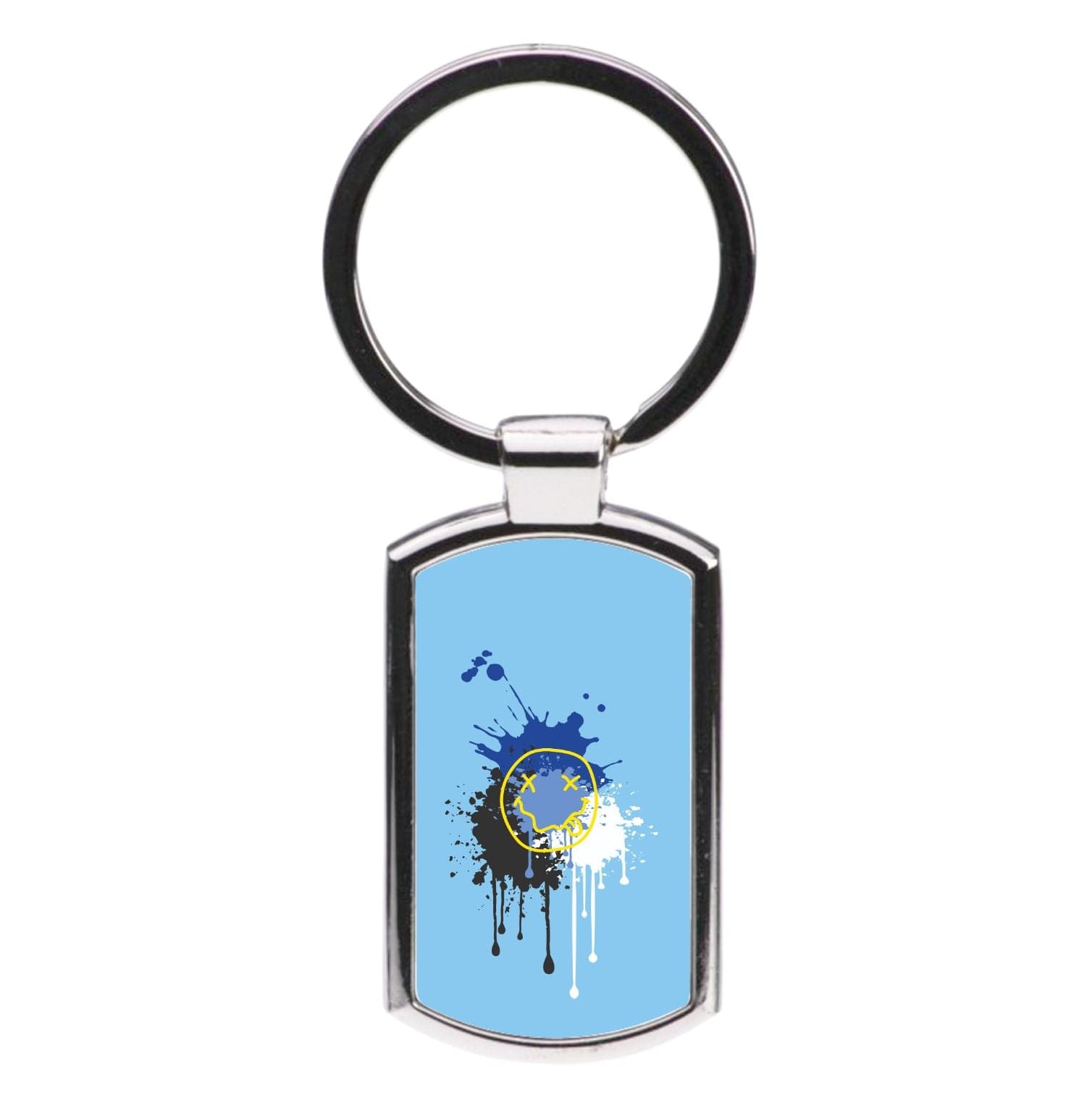 Blue Graffiti - Skate Aesthetic  Luxury Keyring