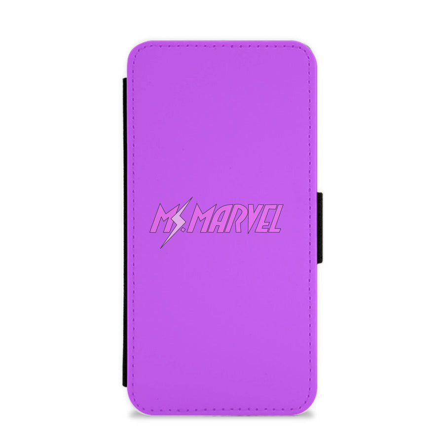 Ms Marvel Pink Lightning Flip / Wallet Phone Case