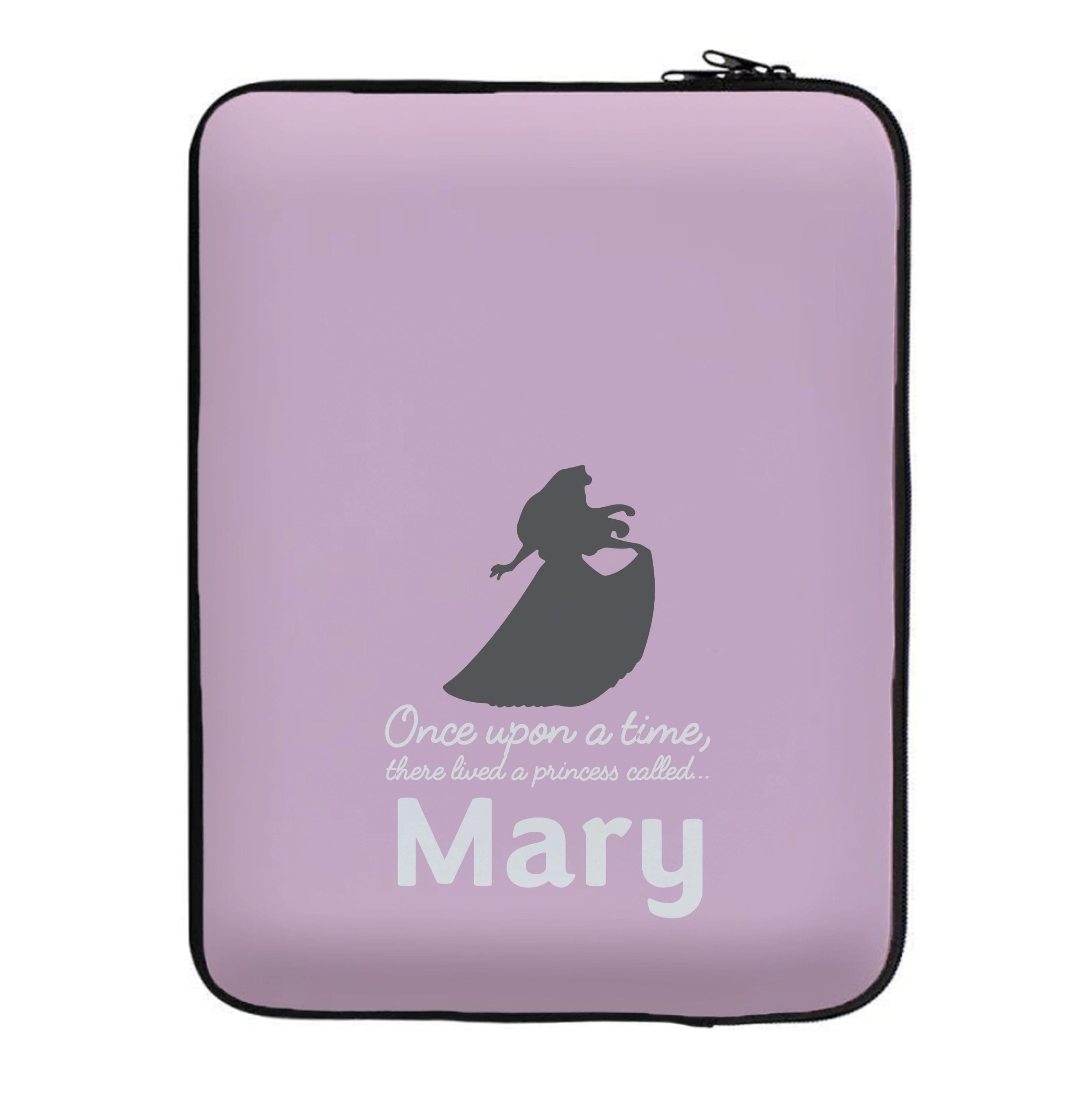 Once Upon A Time There Lived A Princess - Personalised Fairytale Laptop Sleeve