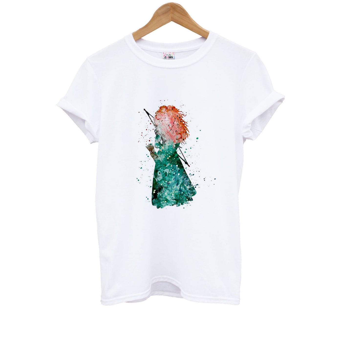 Watercolour Princess Merida Brave Disney Kids T-Shirt