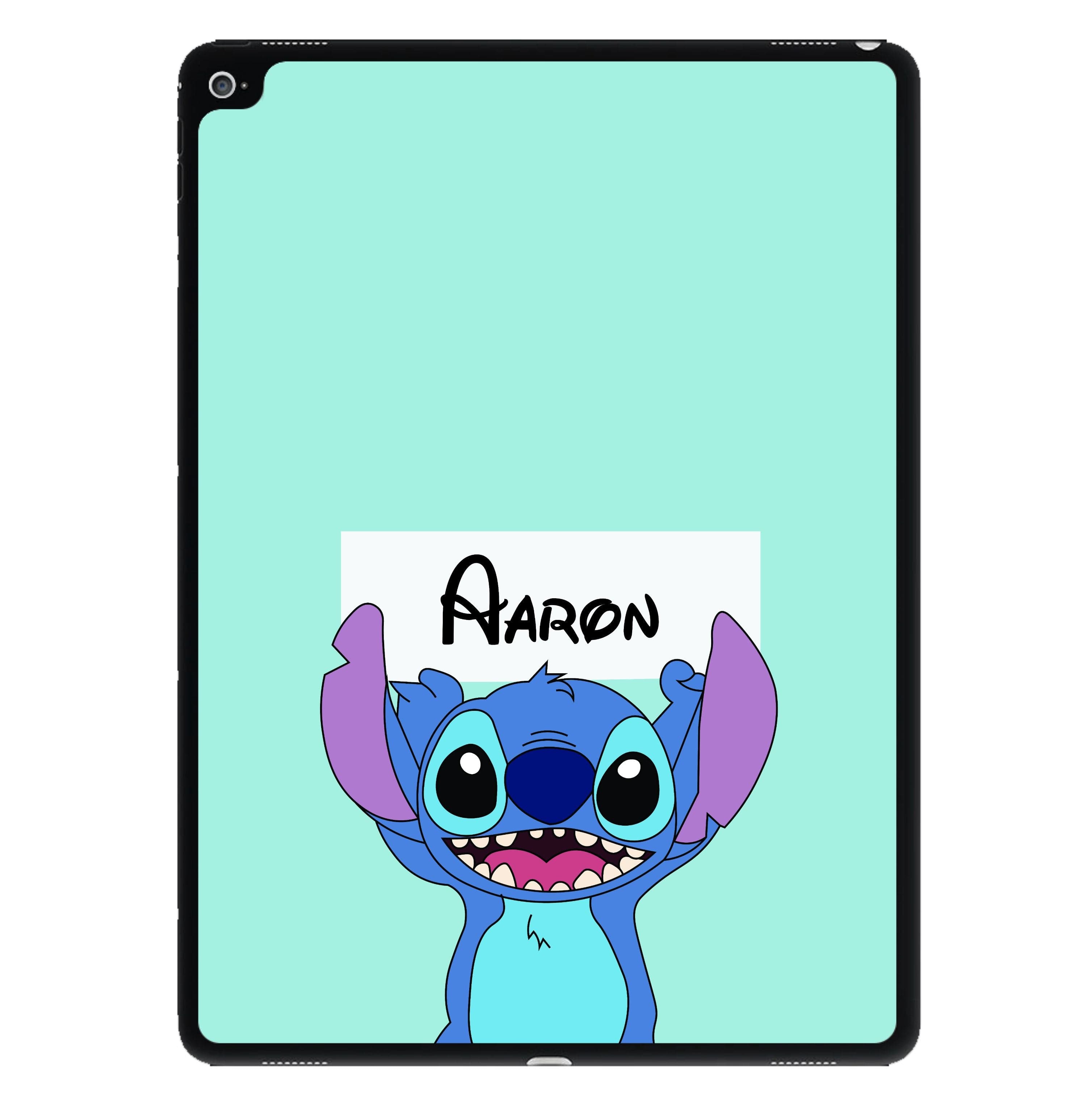 Standing Blue Alien - Personalised Disney iPad Case