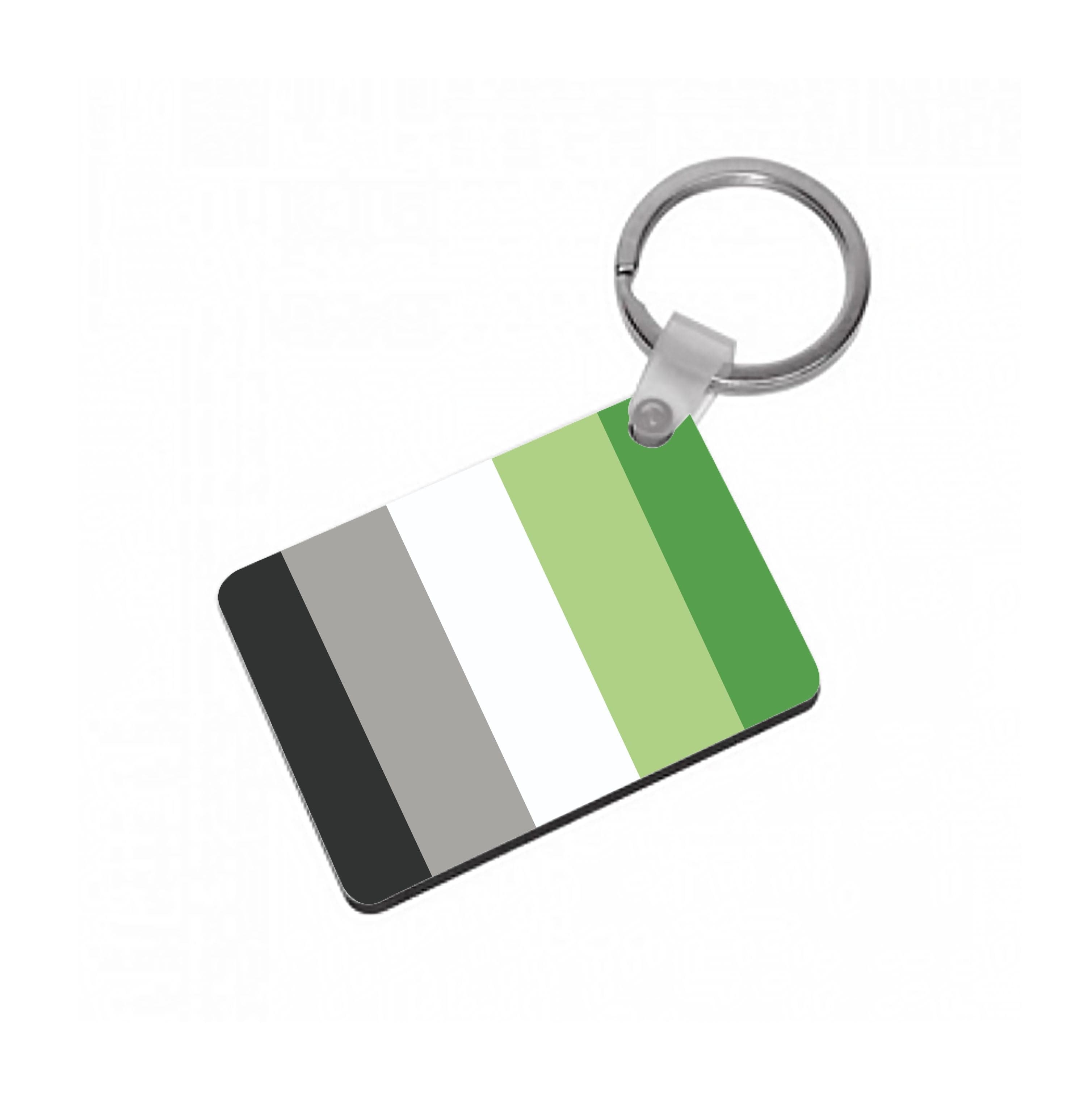 Aromantic Flag - Pride Keyring