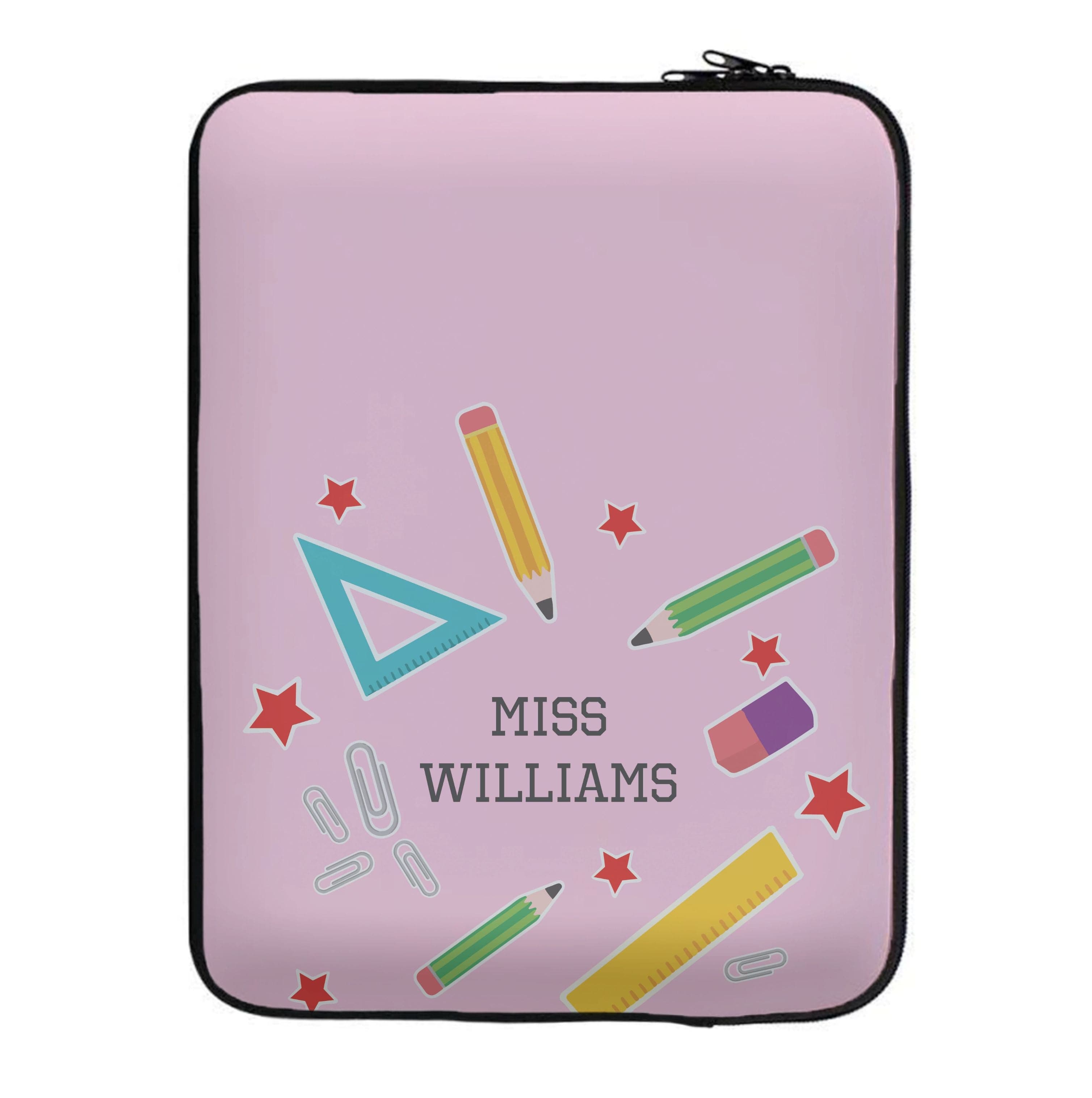 Stars And Stationery - Personalised Teachers Gift Laptop Sleeve