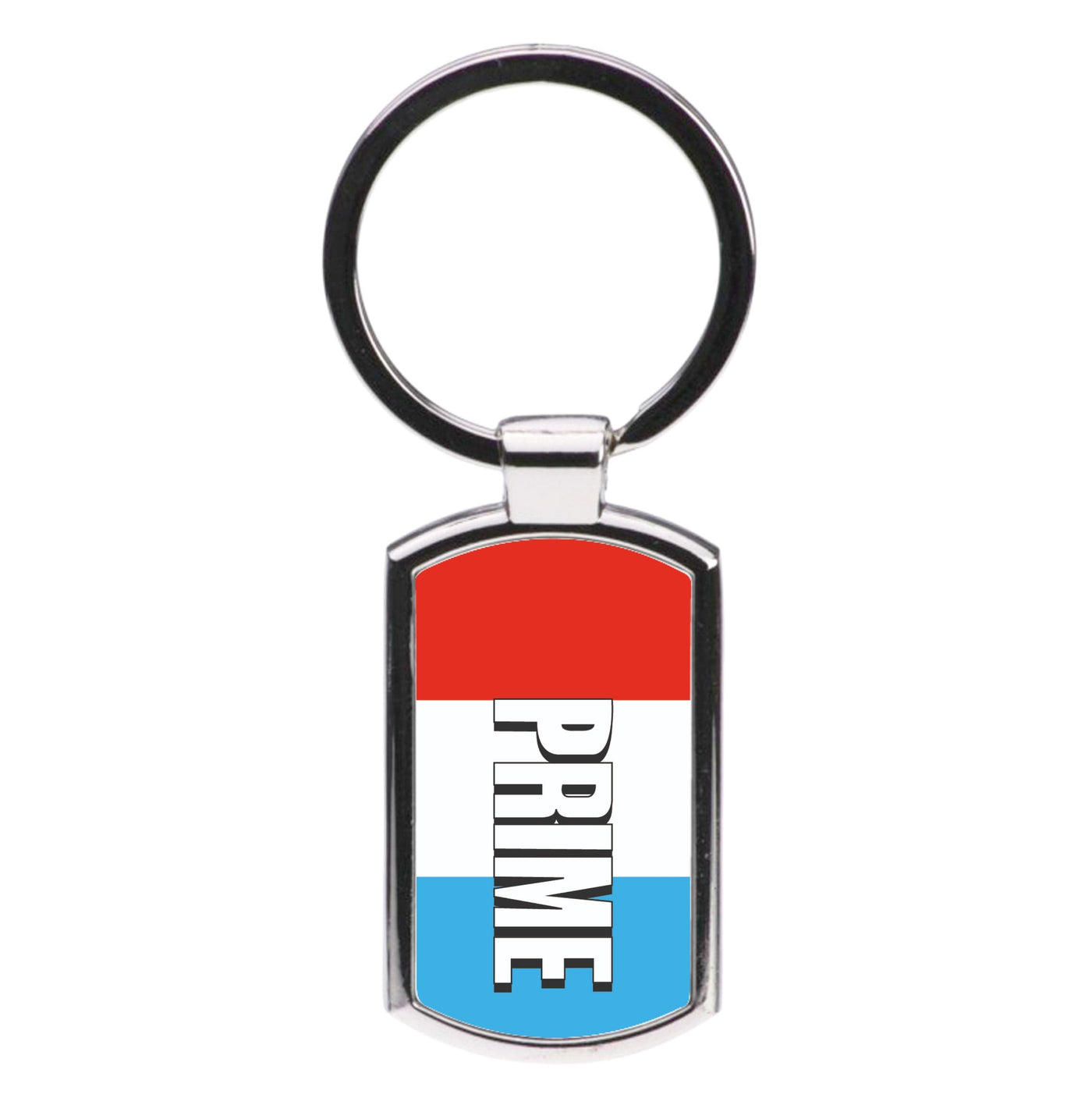 Prime - White And Red Luxury Keyring