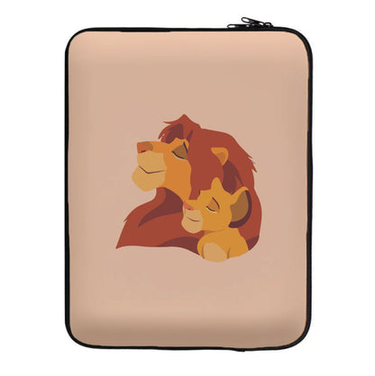 King Lion And Cub Laptop Sleeve