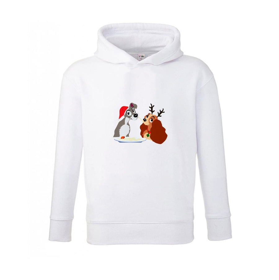 Christmas Lady And The Tramp Kids Hoodie